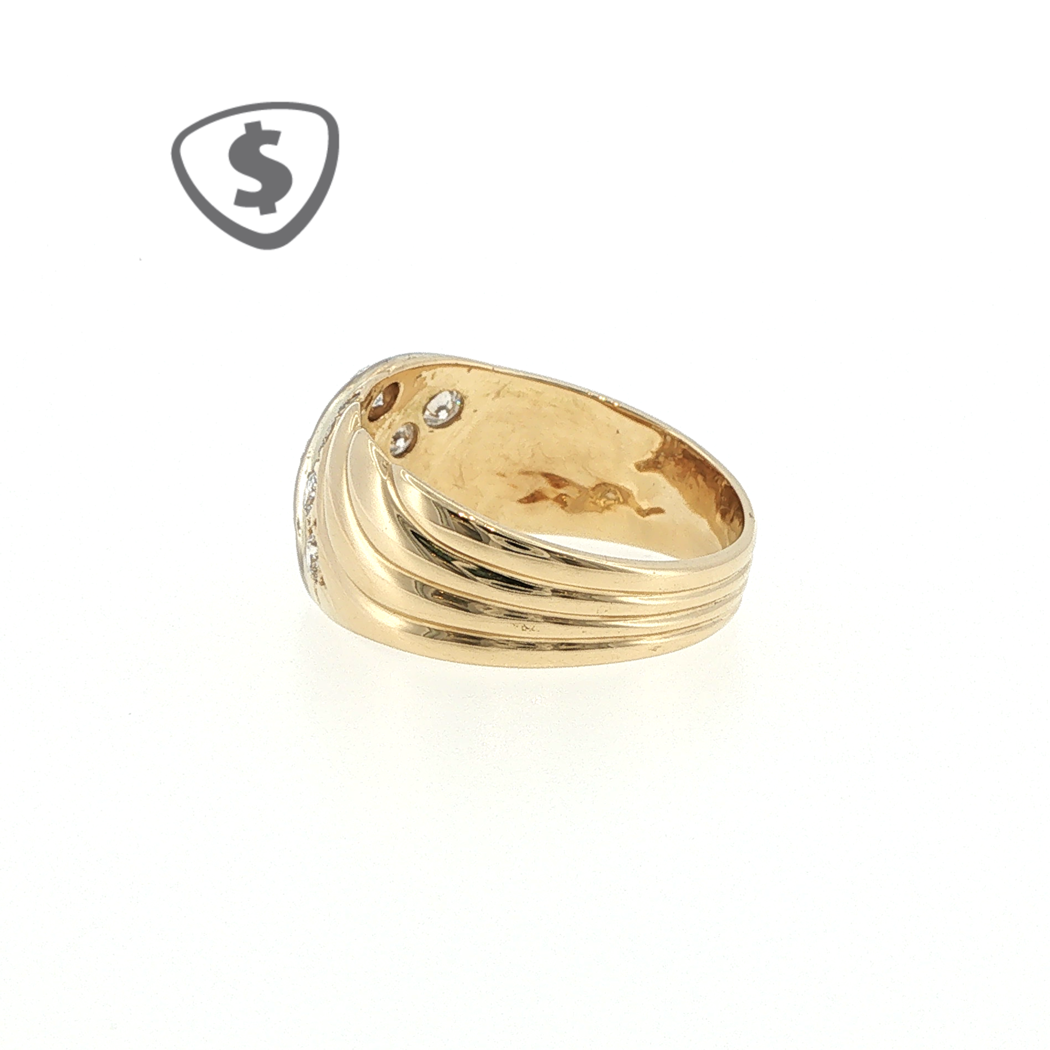 18ct Yellow Gold Diamond Cocktail Ring