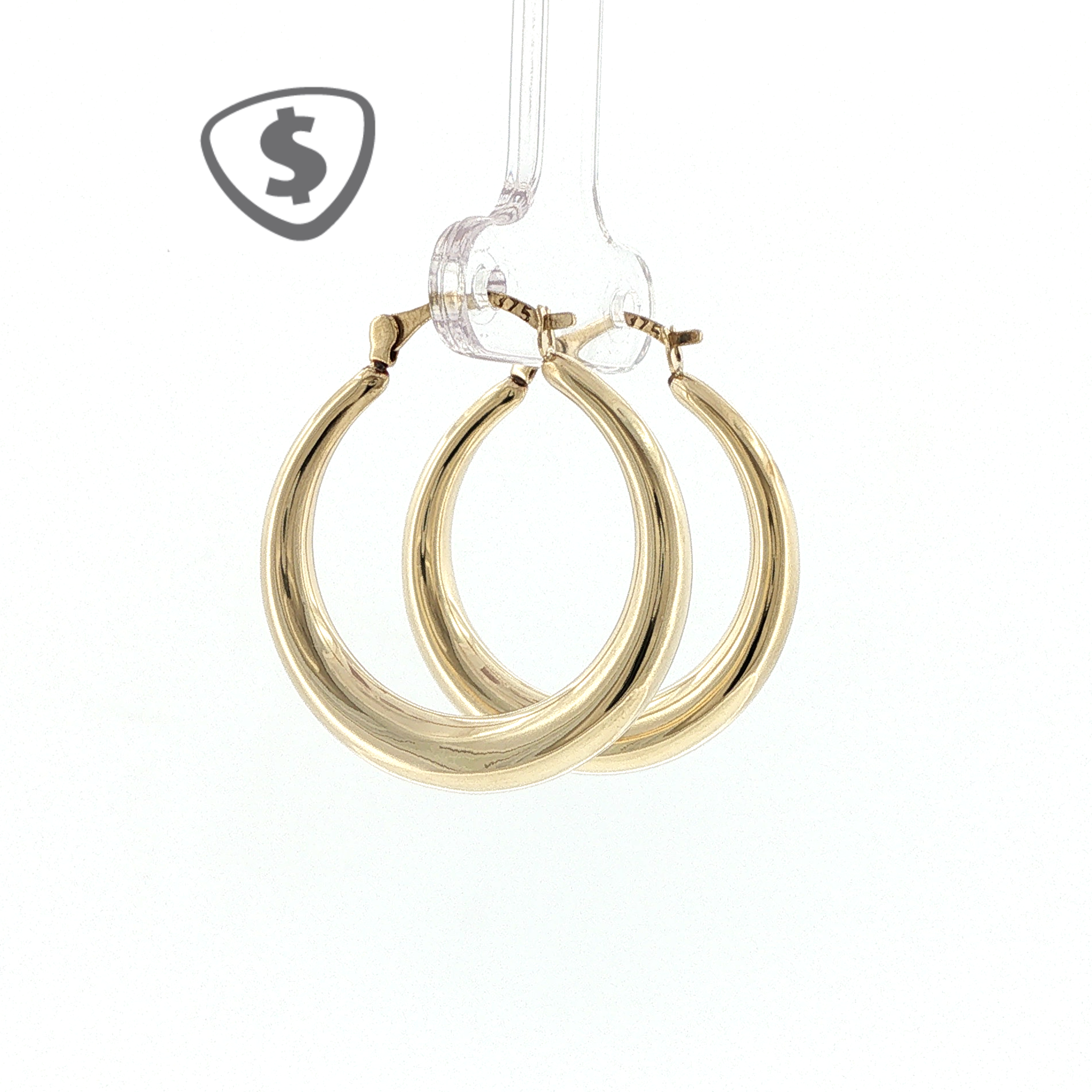 9ct Yellow Gold Hoop Earrings