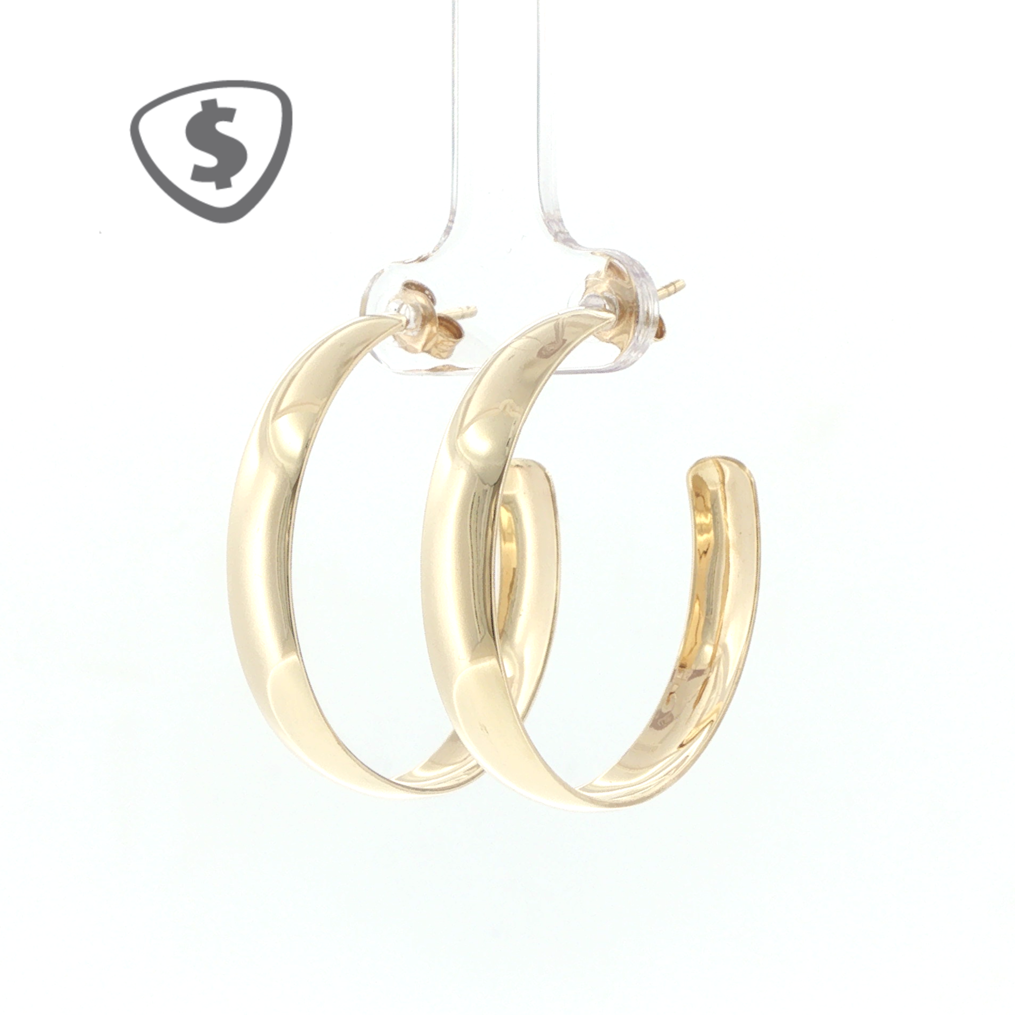 9ct Yellow Gold Hoop Earrings