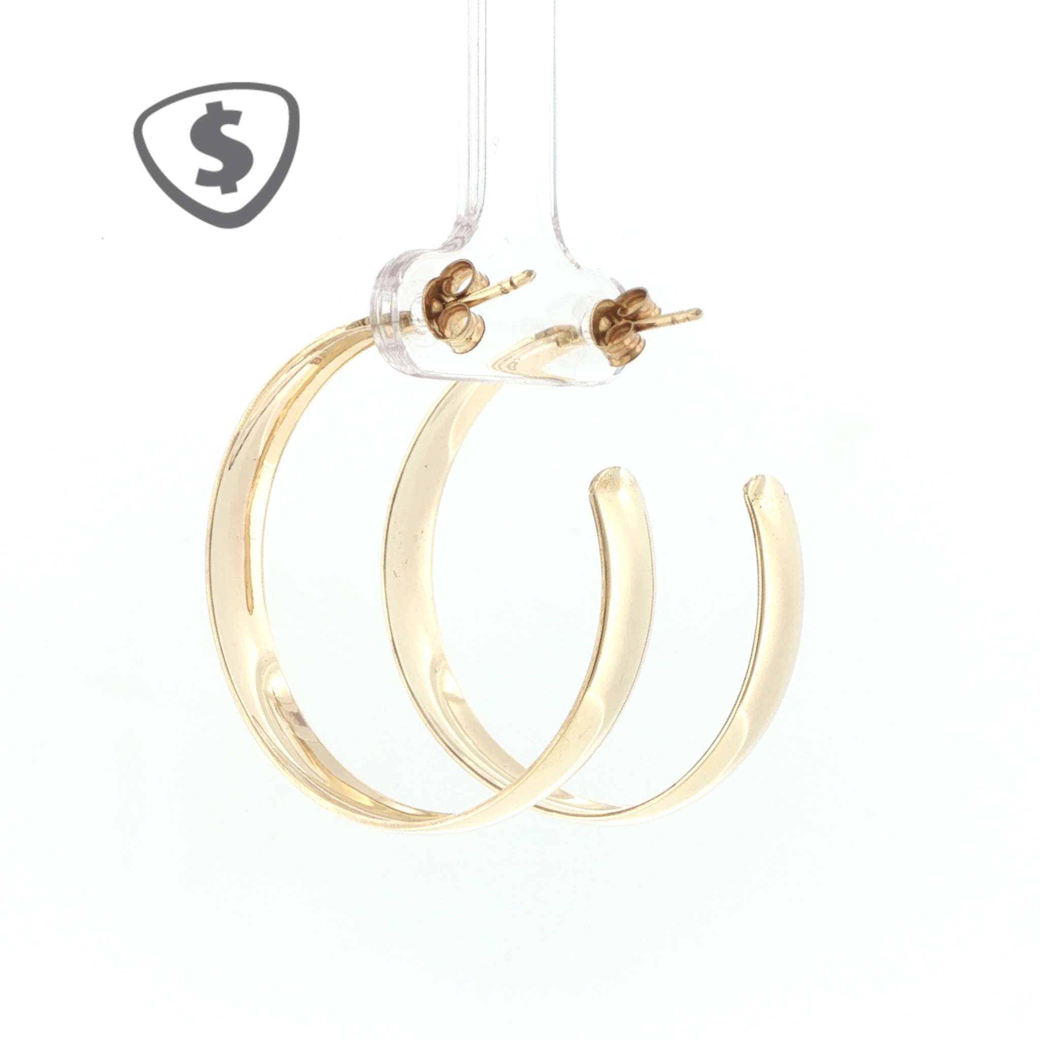 9ct Yellow Gold Hoop Earrings