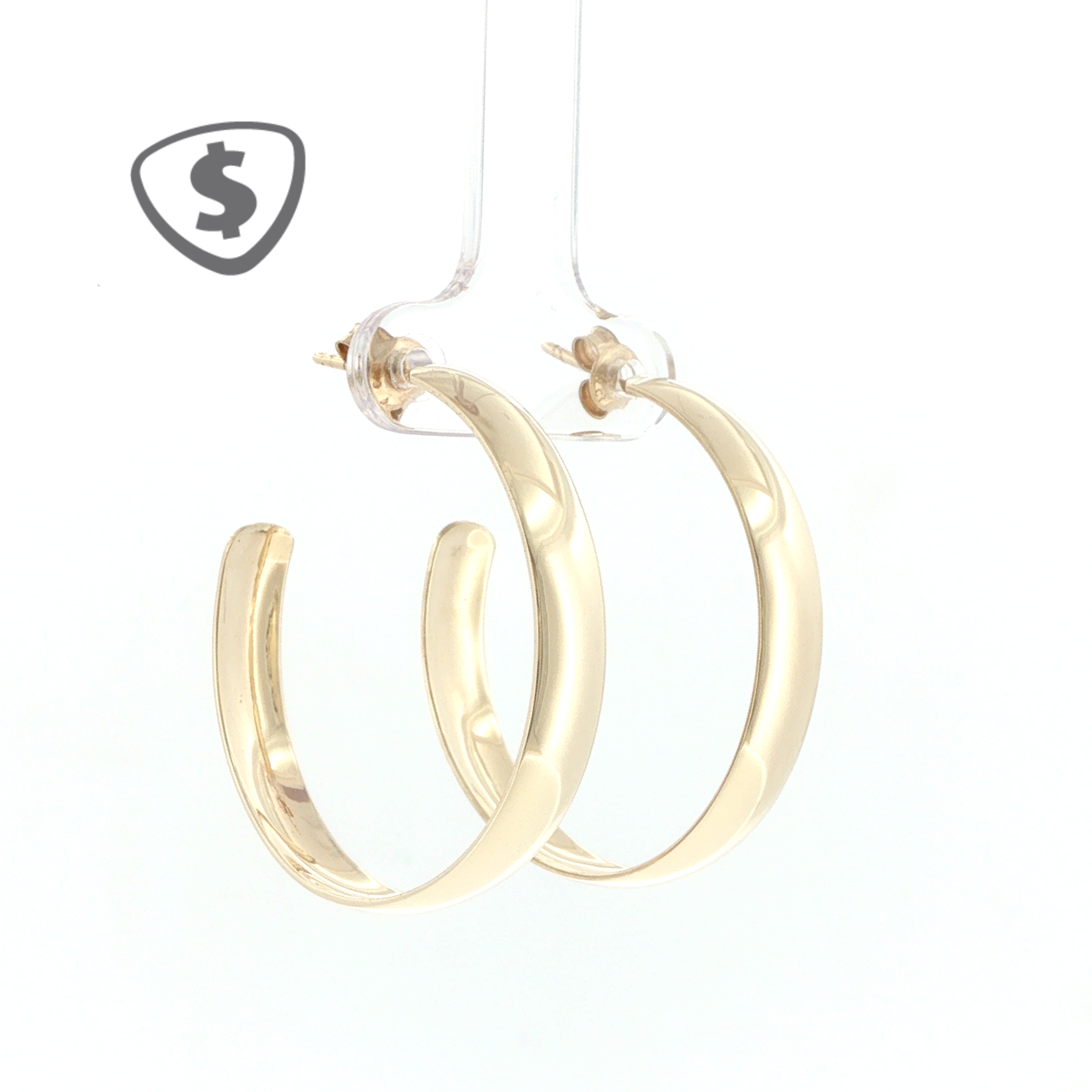 9ct Yellow Gold Hoop Earrings