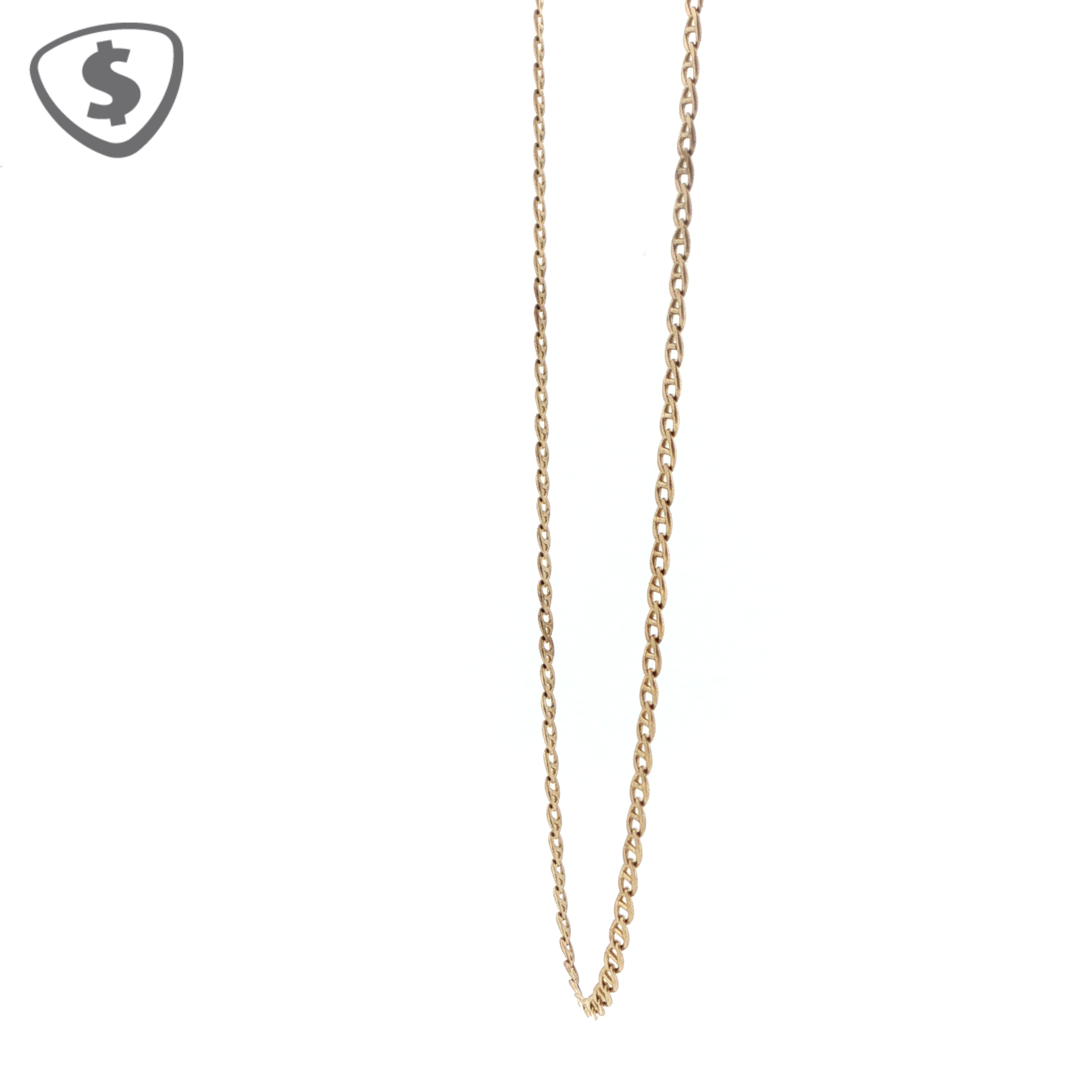 9ct Yellow Gold Mariner Link Chain Necklace