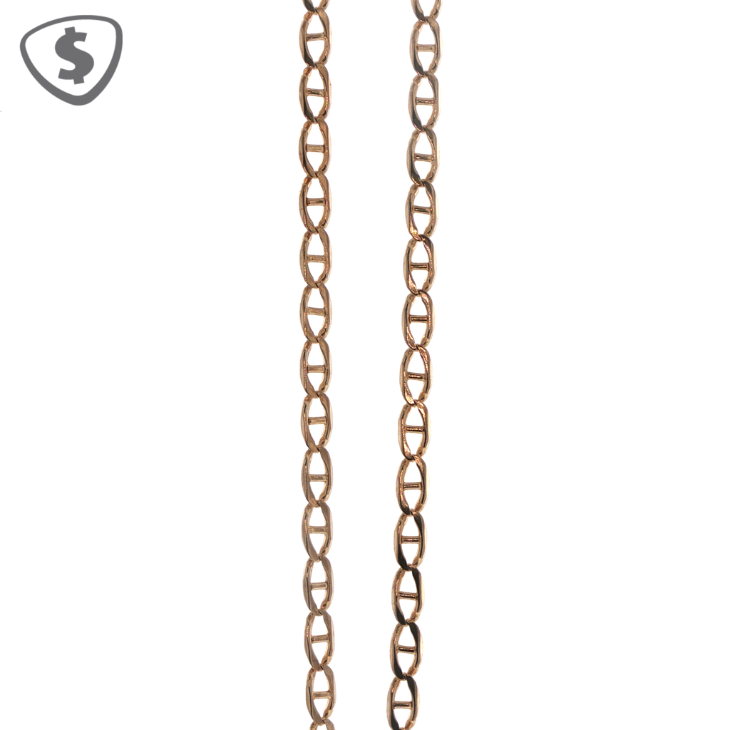 9ct Rose Gold Mariner Link Chain Necklace