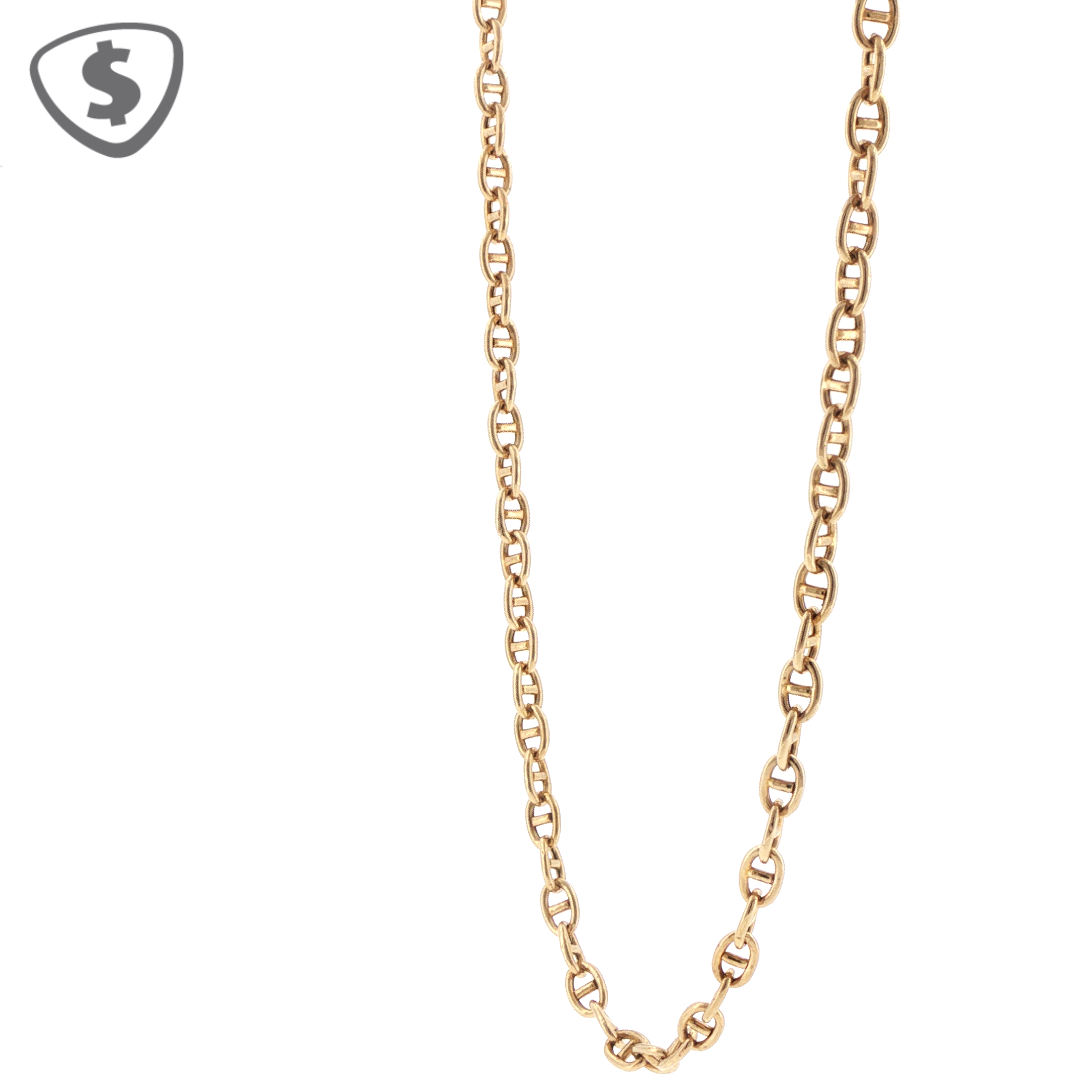 Classic 14ct Yellow Gold Mariner Link Chain Necklace