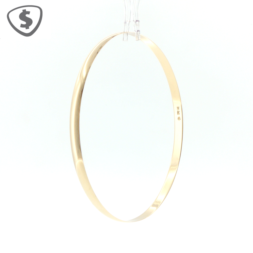 9ct Yellow Gold Polished 4mm Bangle
