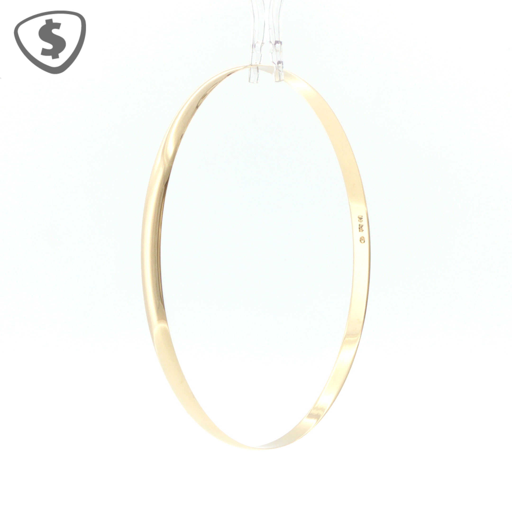 9ct Yellow Gold Polished 4mm Bangle