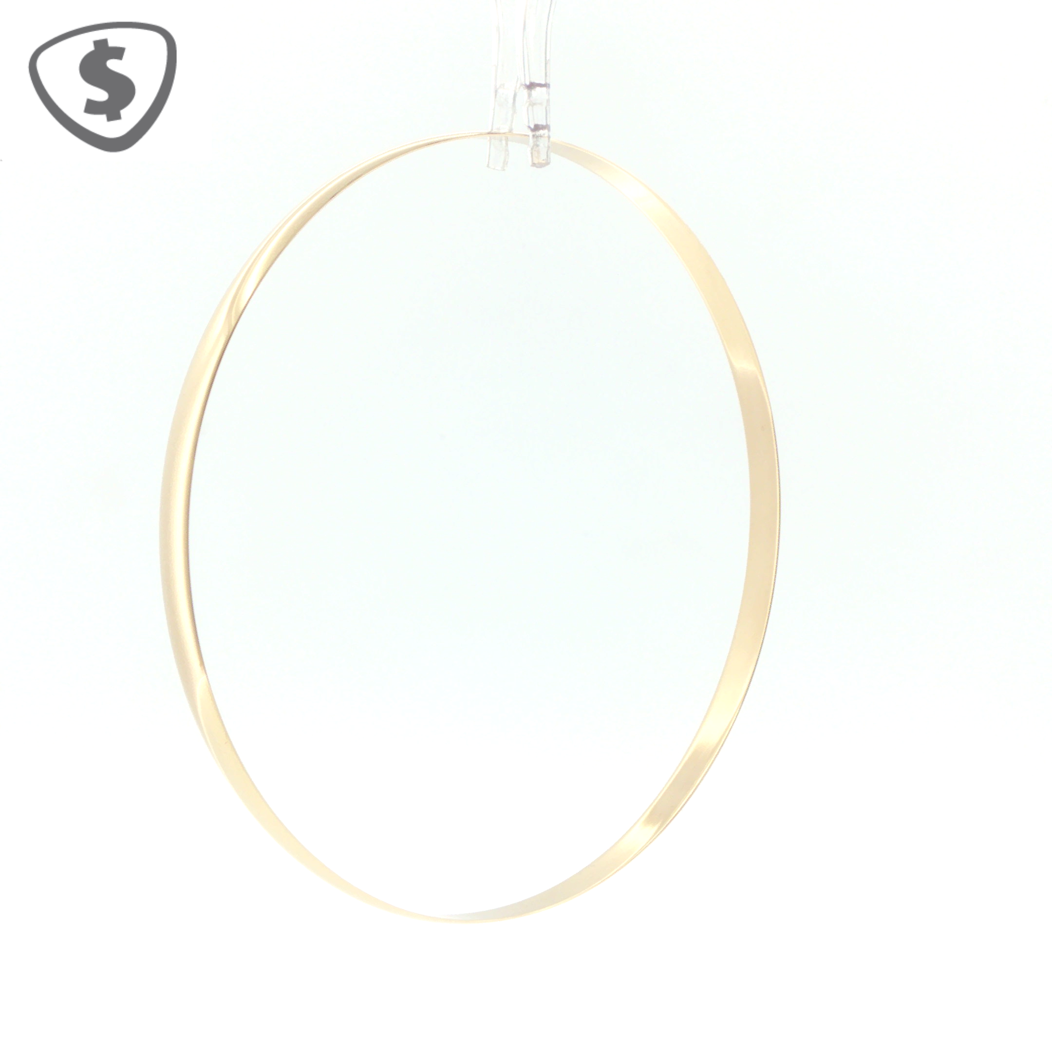 9ct Yellow Gold Polished 4mm Bangle