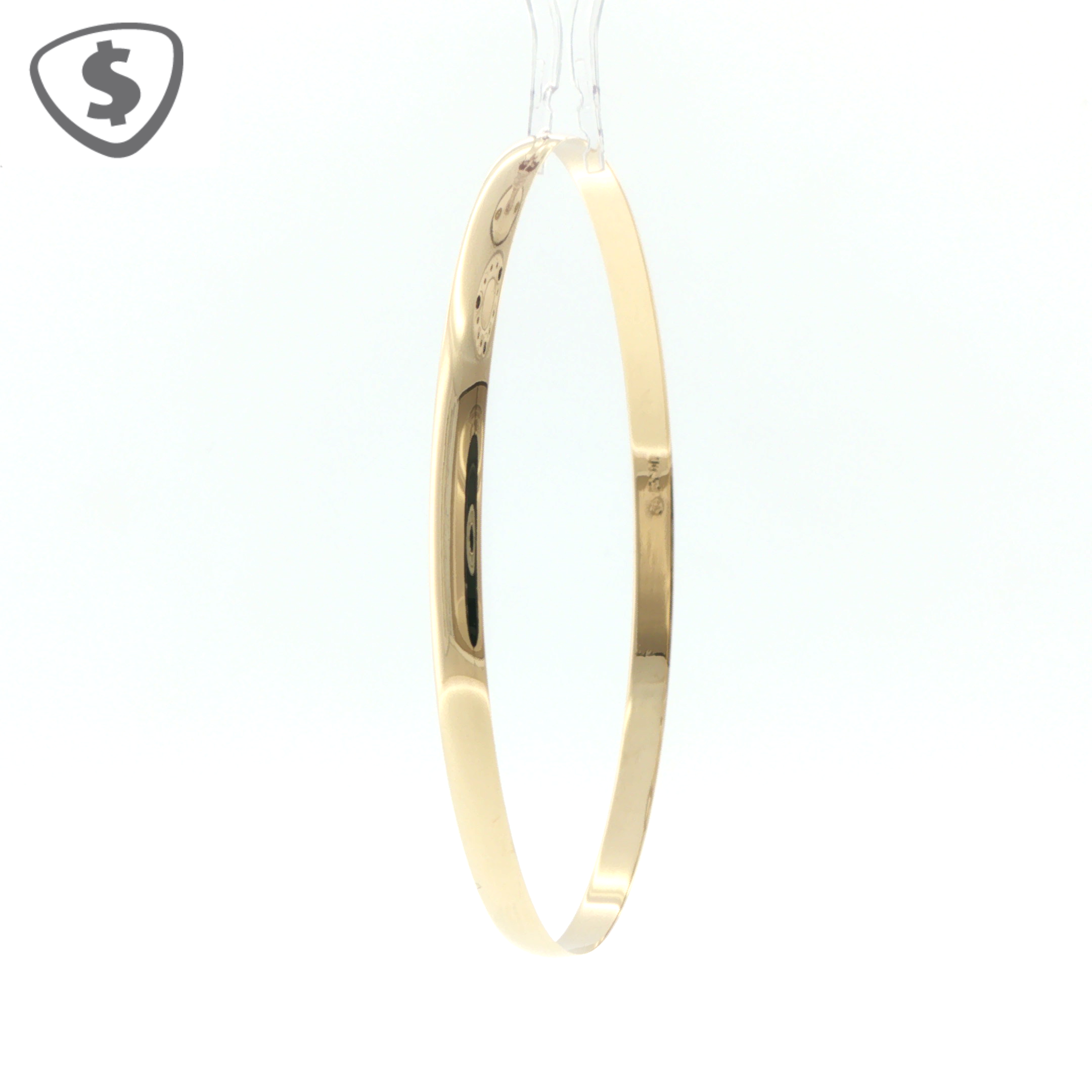 9ct Yellow Gold Polished 4mm Bangle