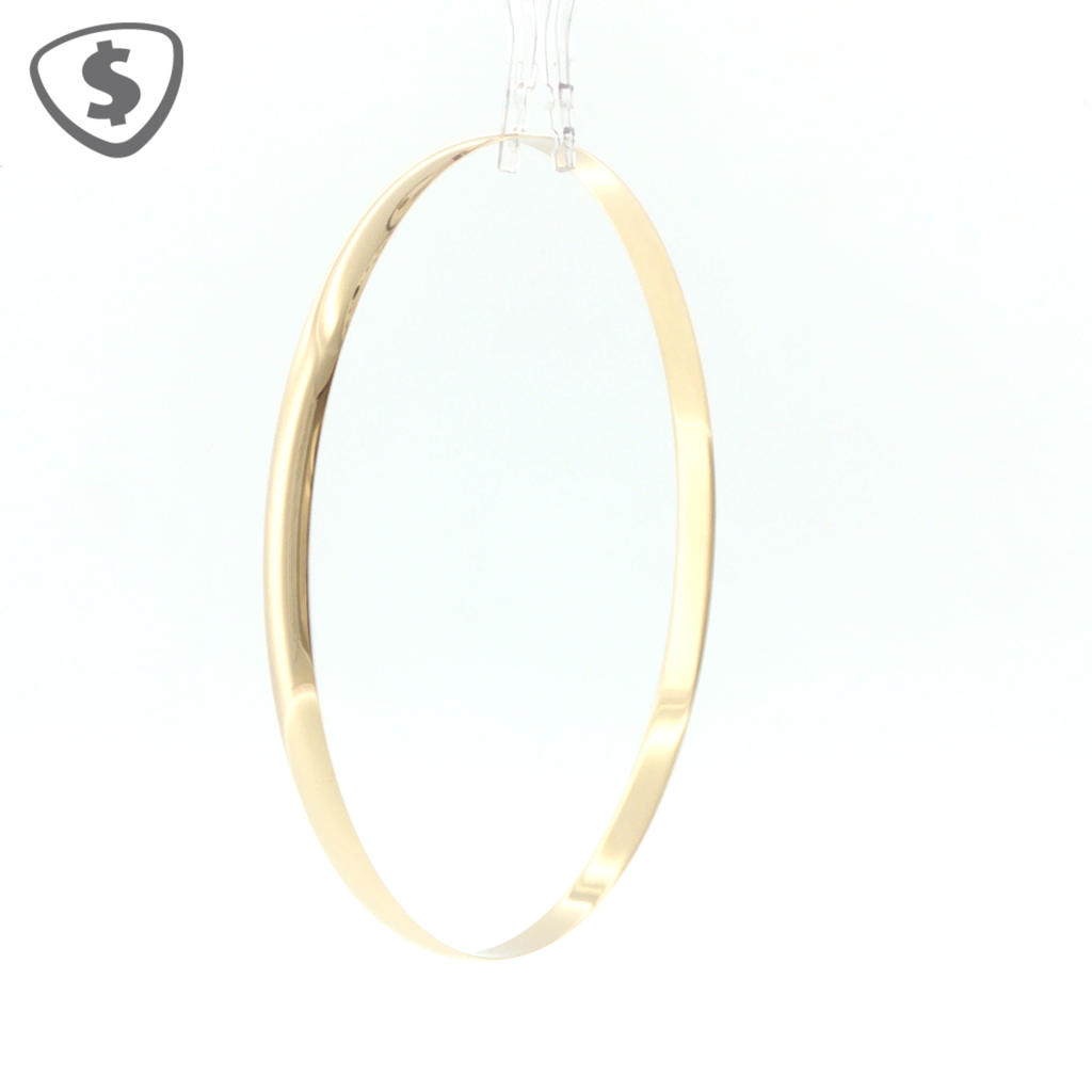 9ct Yellow Gold Polished 4mm Bangle