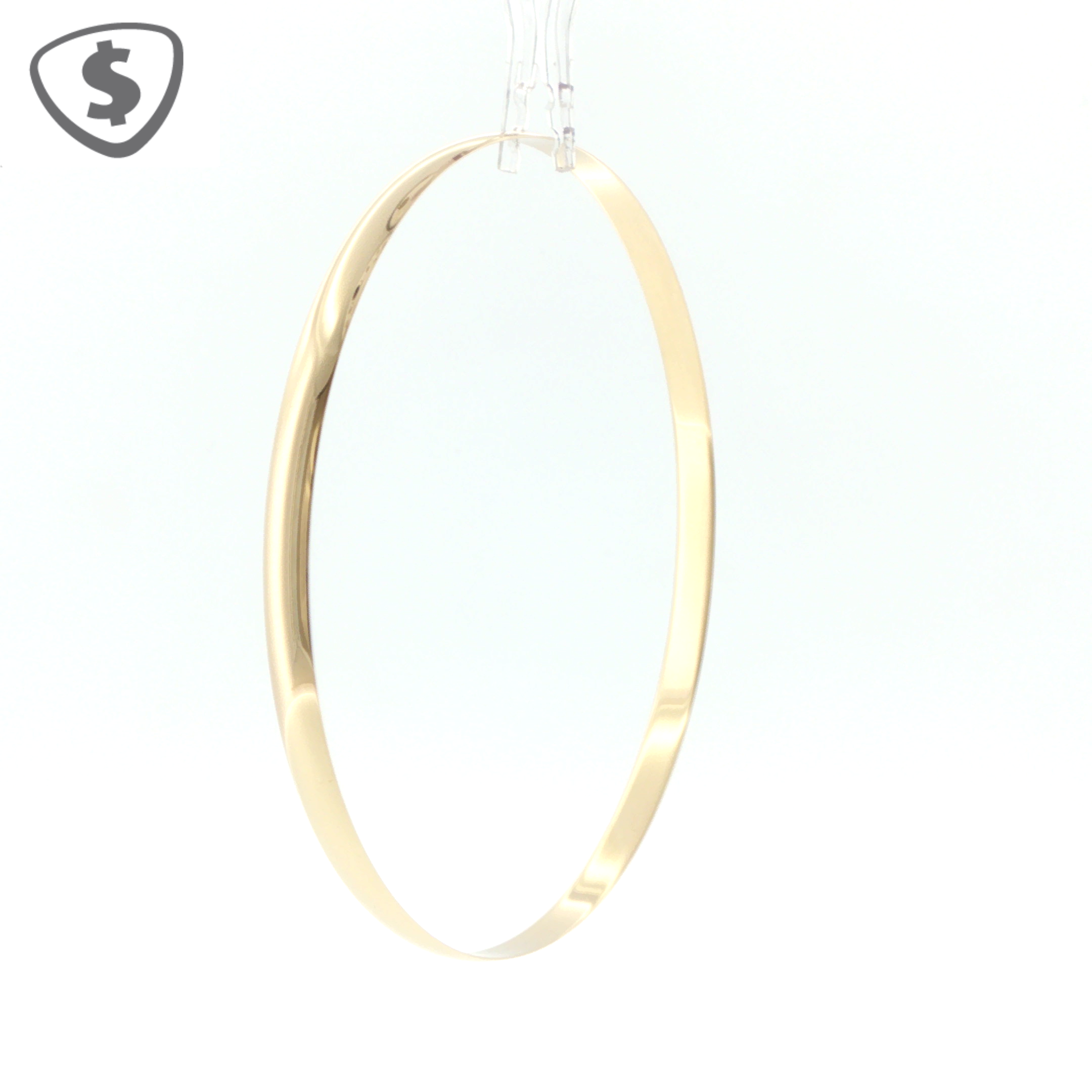 9ct Yellow Gold Polished 4mm Bangle