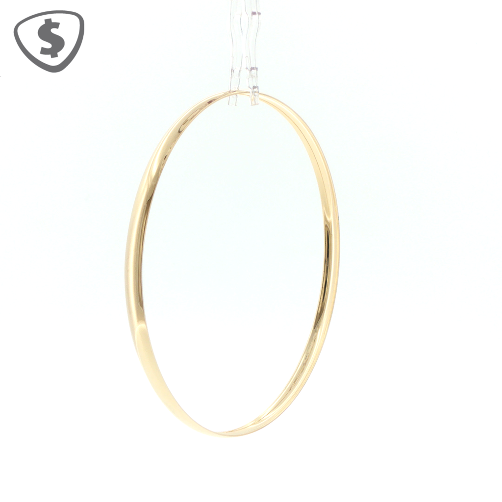Classic 9ct Yellow Gold Polished 4mm Bangle