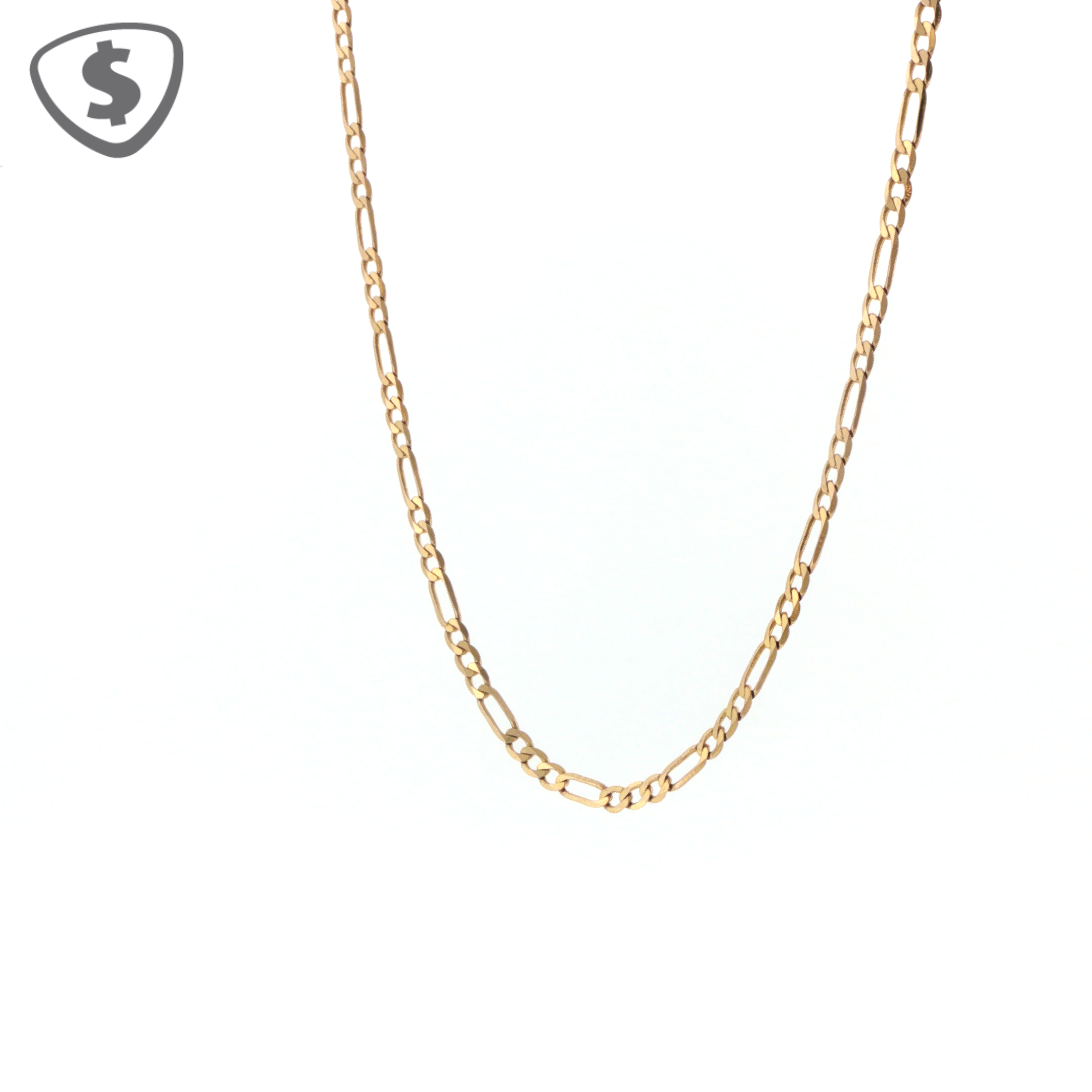 9ct Yellow Gold Figaro Chain Necklace