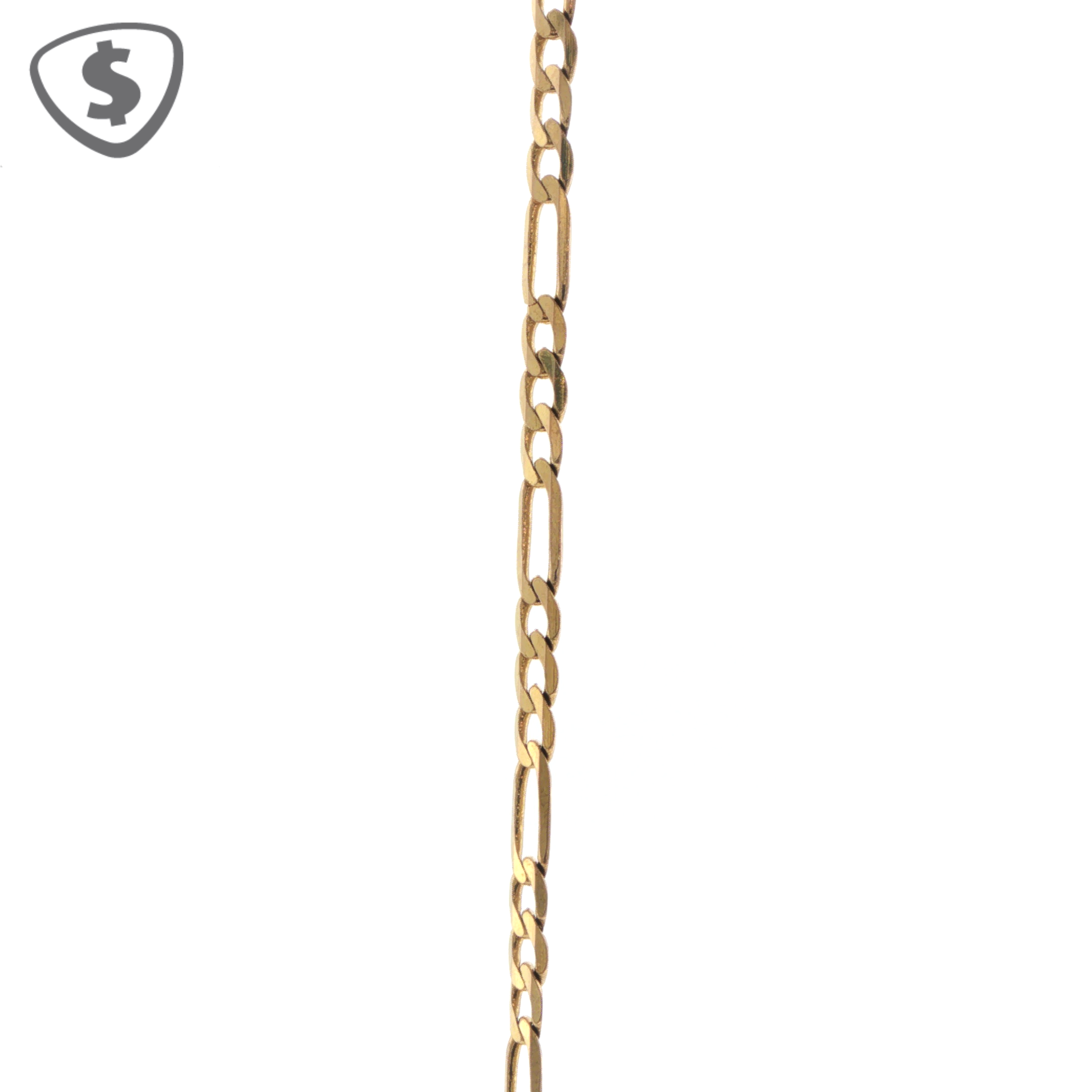 9ct Yellow Gold Figaro Chain Necklace