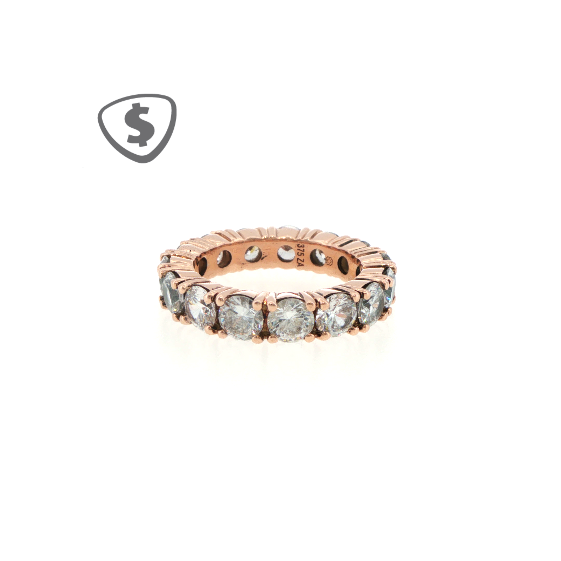 9ct Rose Gold Eternity Ring