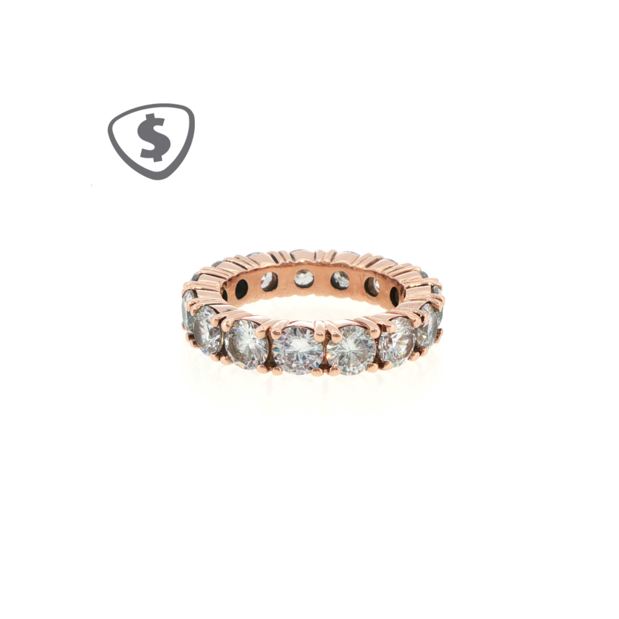 9ct Rose Gold Eternity Ring