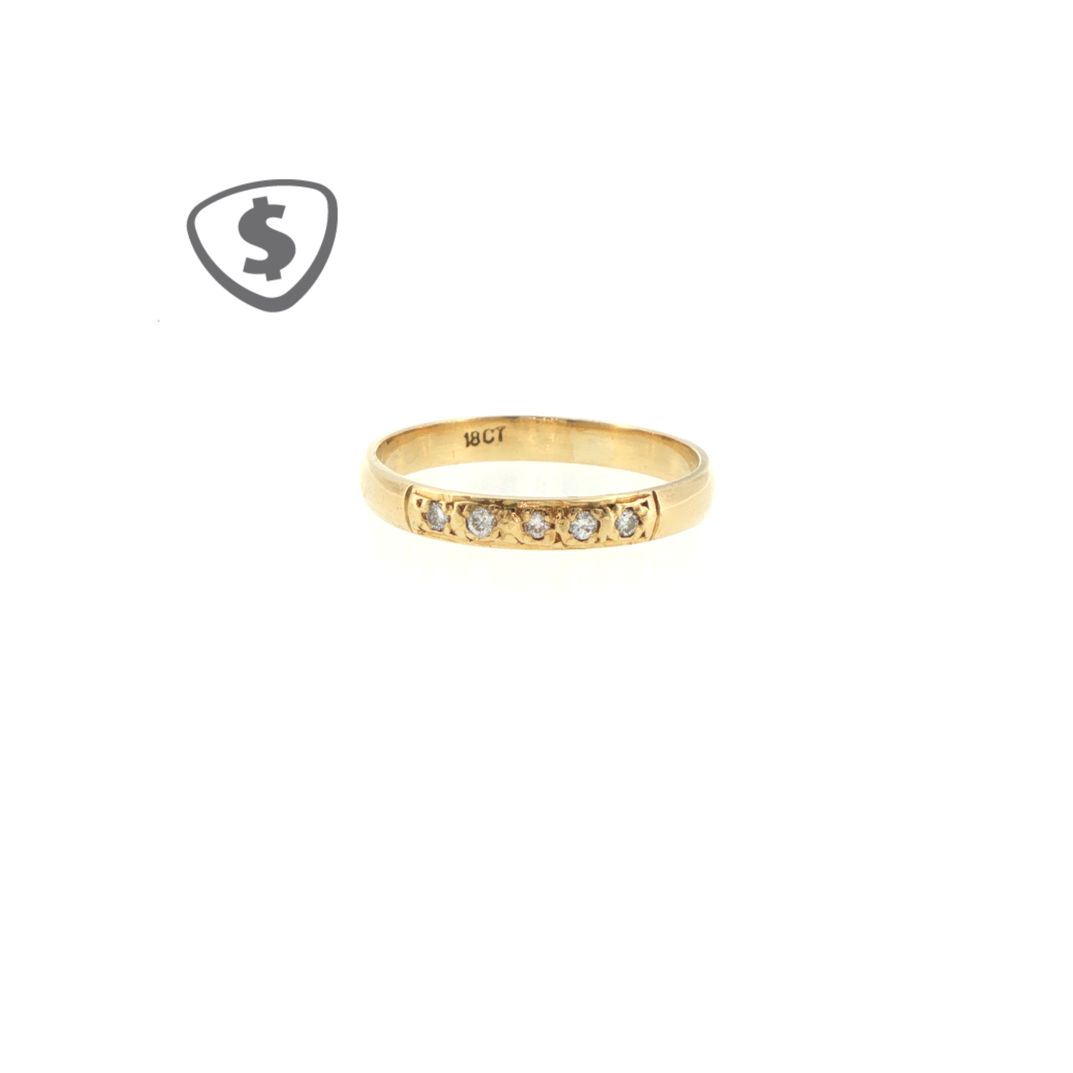 18ct Yellow Gold Dress Ring     1 of 2