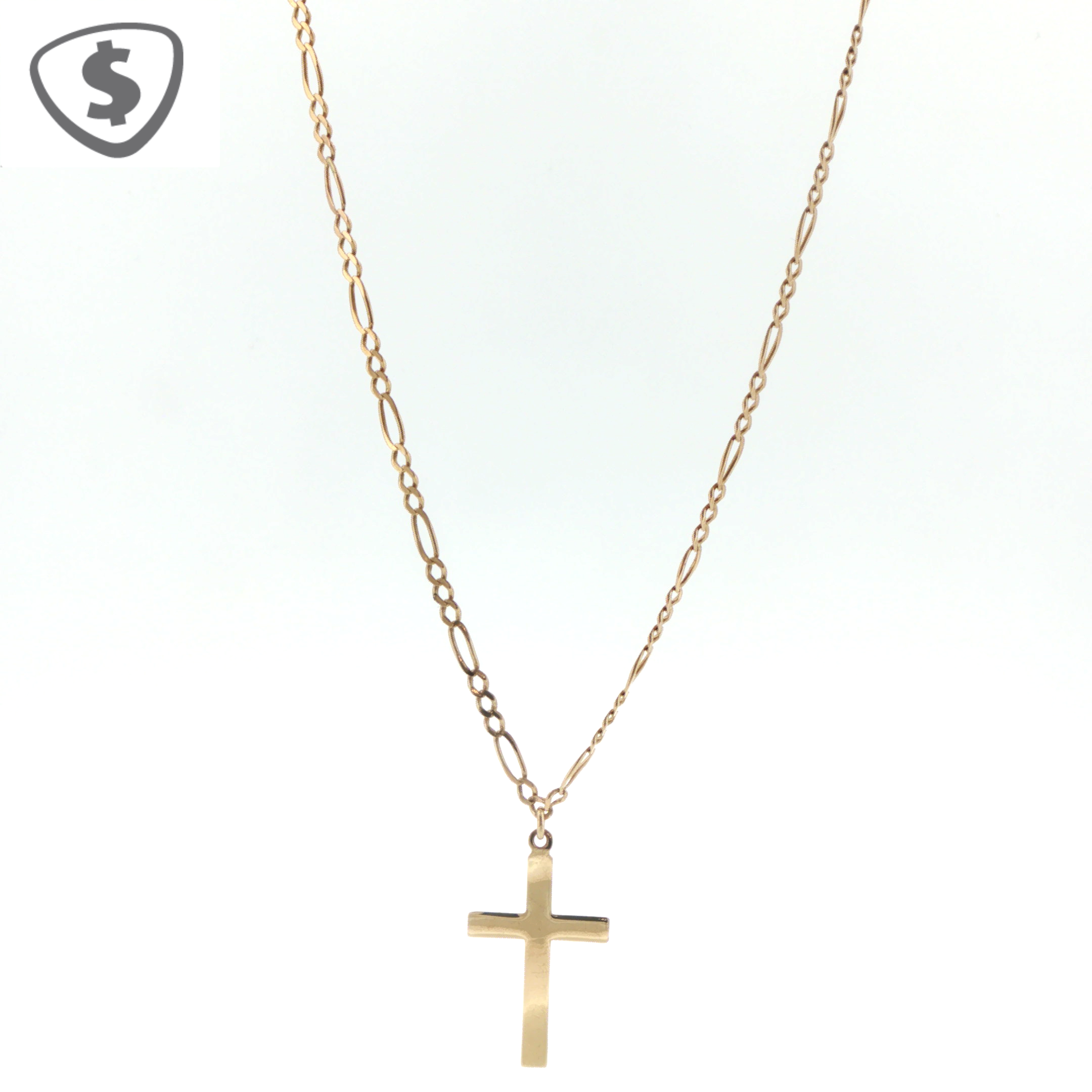 9ct Yellow Gold Pendant and Necklace