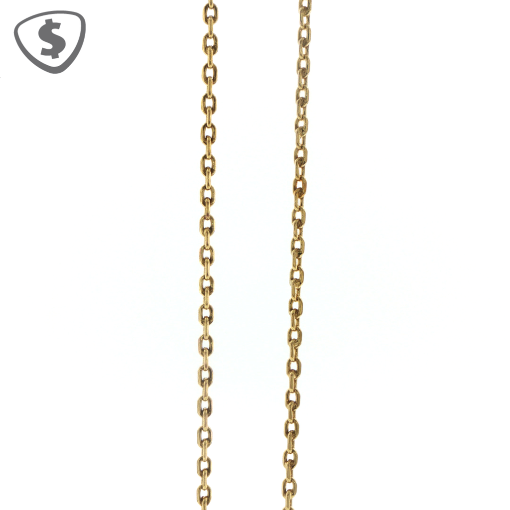 Classic 9ct Yellow Gold Cable Link Chain Necklace