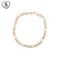 Classic Figaro Link Chain Bracelet in 9ct Yellow Gold