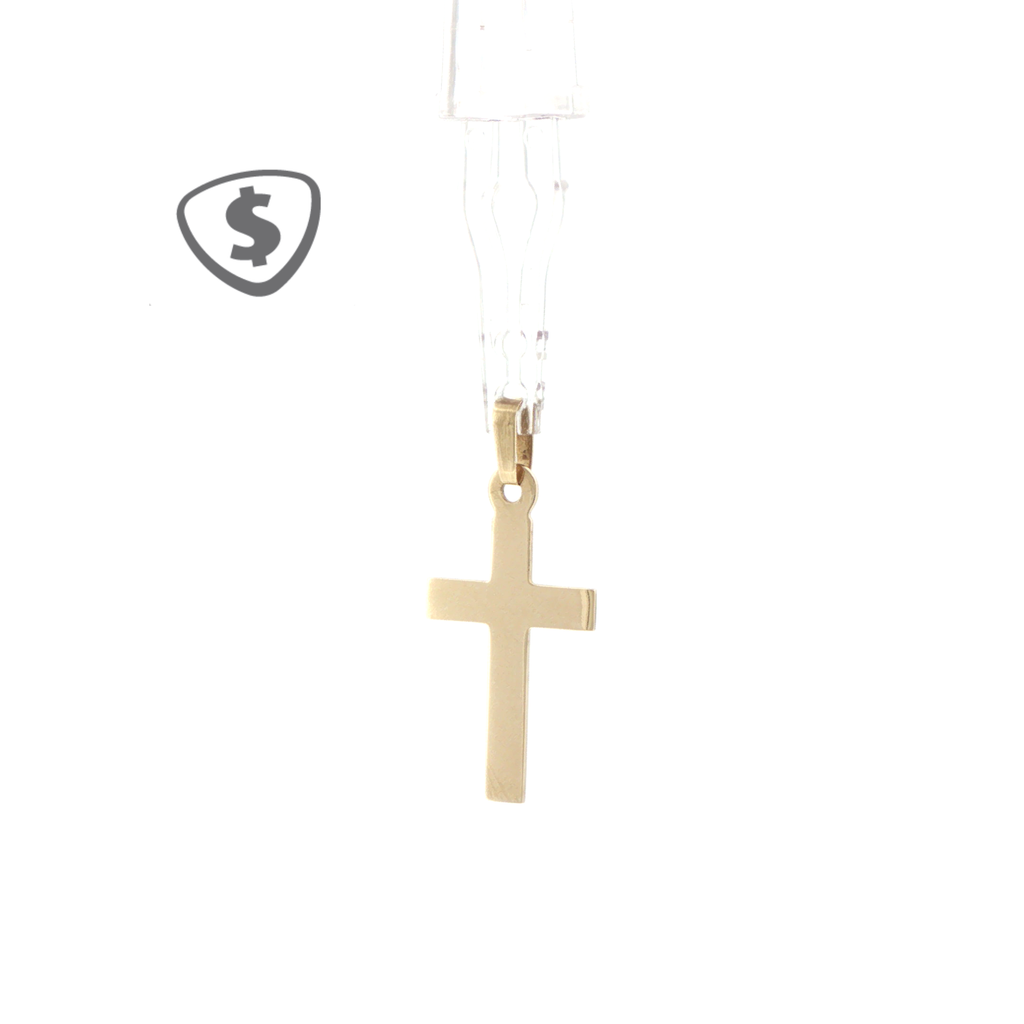 Classic Plain Cross Pendant in 9ct Yellow Gold