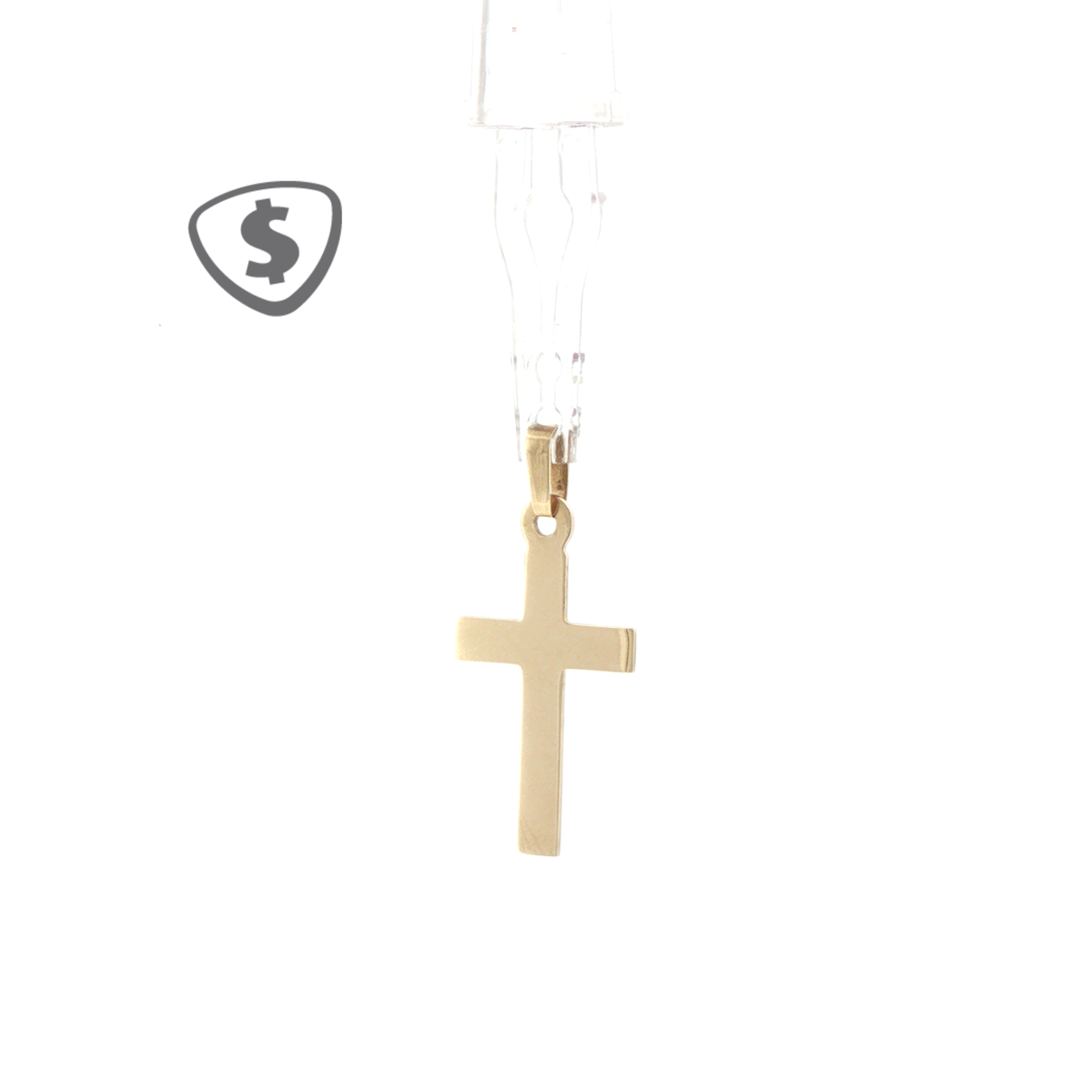 Classic Plain Cross Pendant in 9ct Yellow Gold