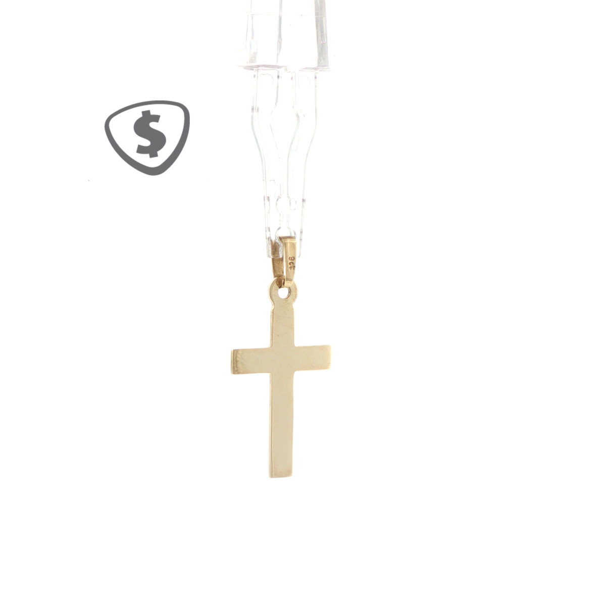Classic Plain Cross Pendant in 9ct Yellow Gold