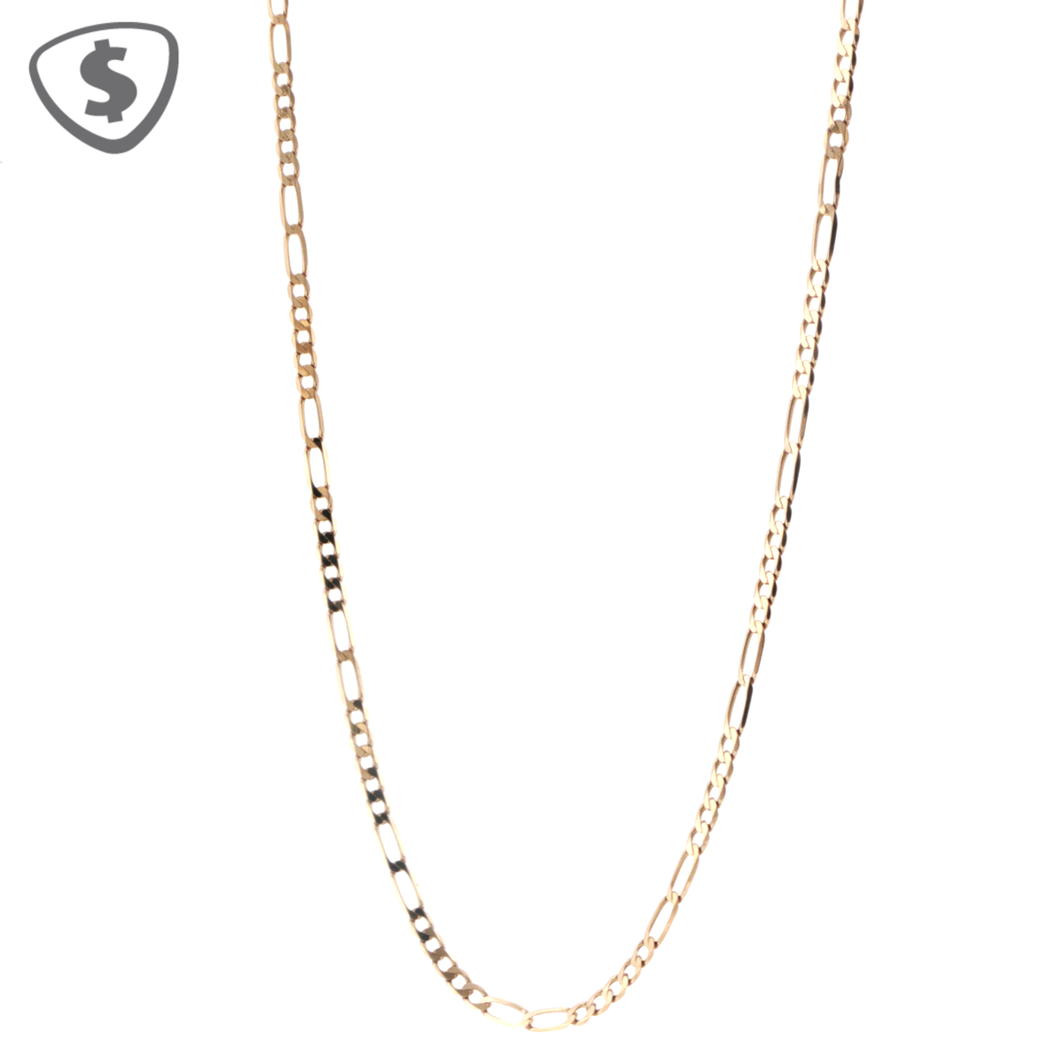 9ct Yellow Gold Figaro Chain Necklace
