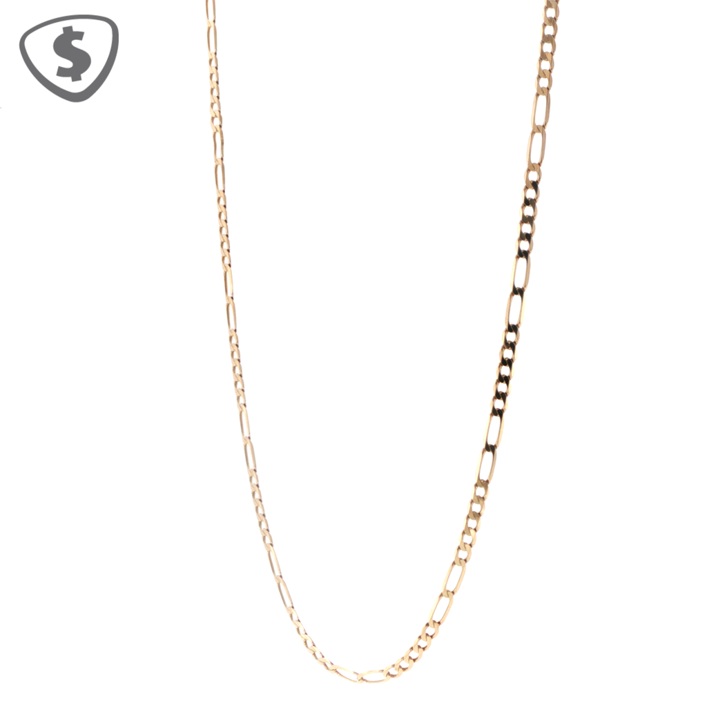 9ct Yellow Gold Figaro Chain Necklace