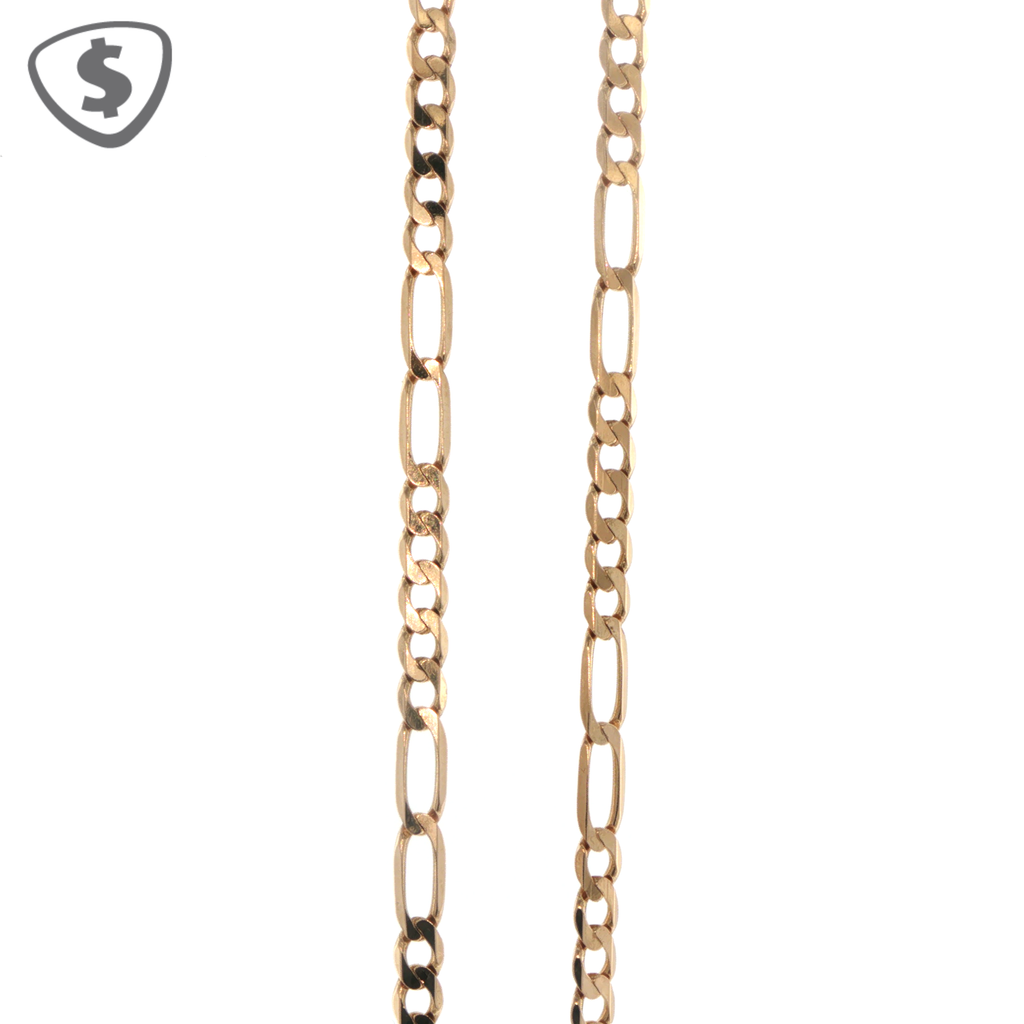9ct Yellow Gold Figaro Chain Necklace
