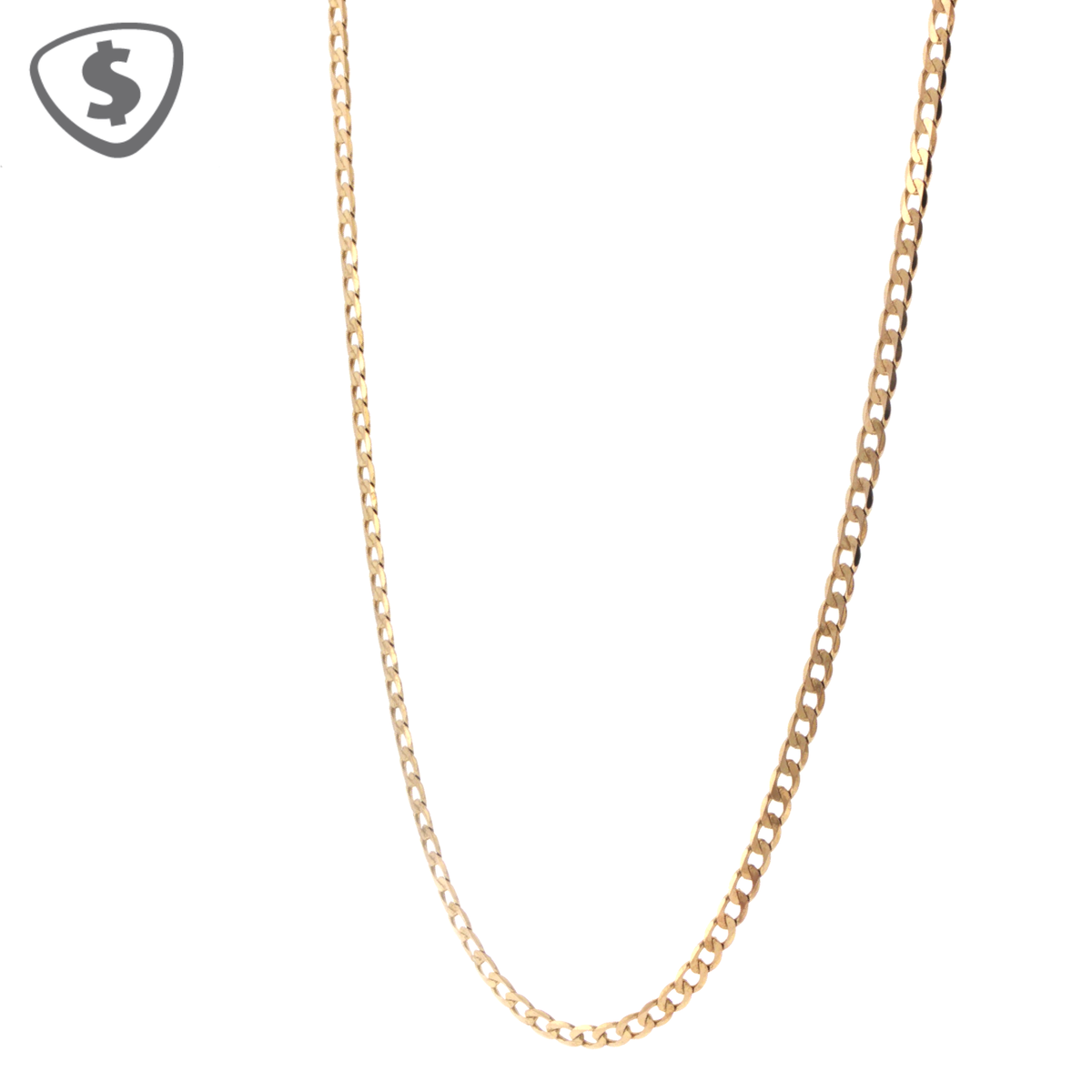 Classic 9ct Yellow Gold Curb Chain Necklace