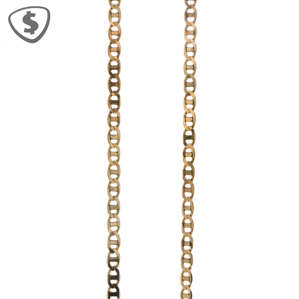 Classic 9ct Yellow Gold Mariner Chain Necklace