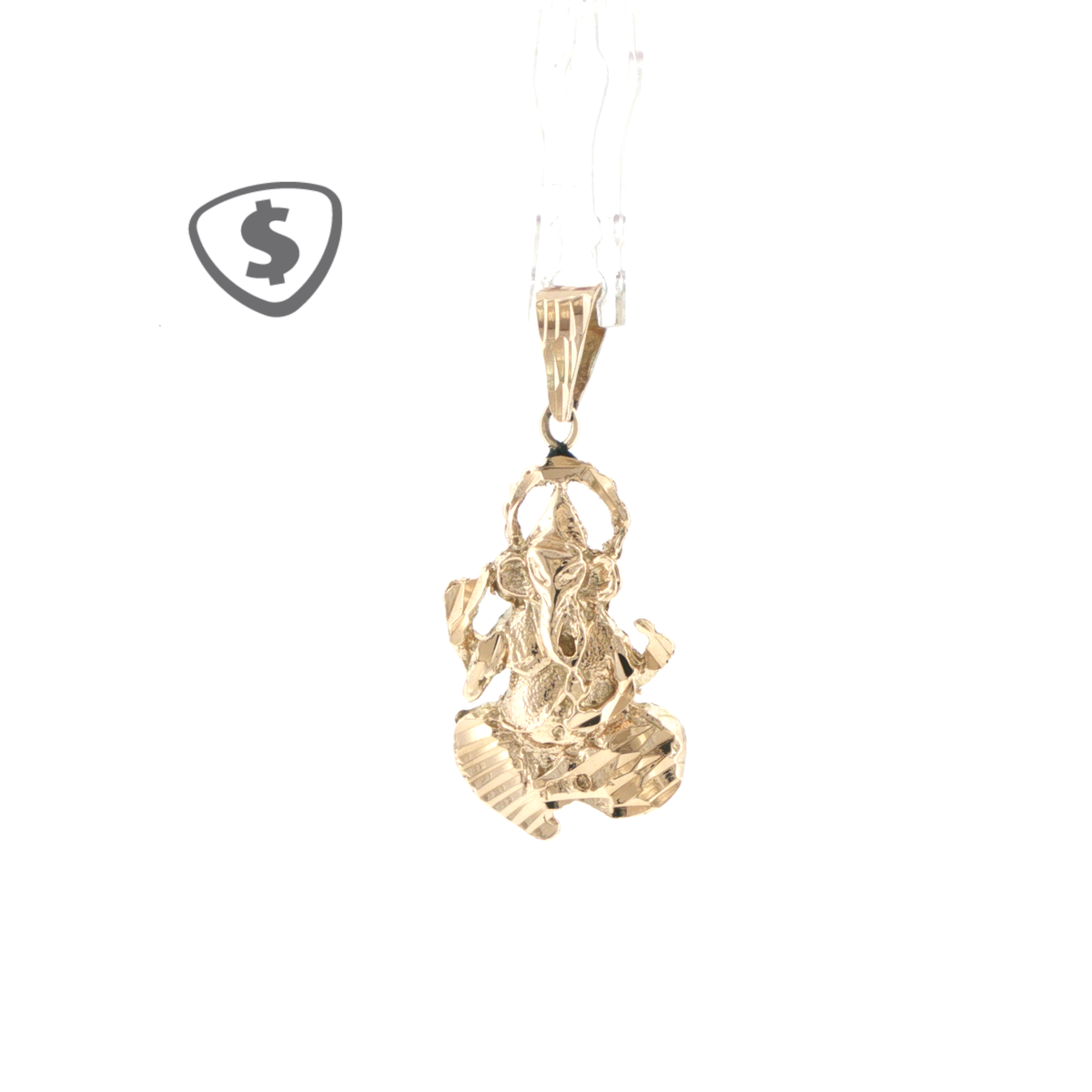 9ct Yellow Gold Ganesha Pendant