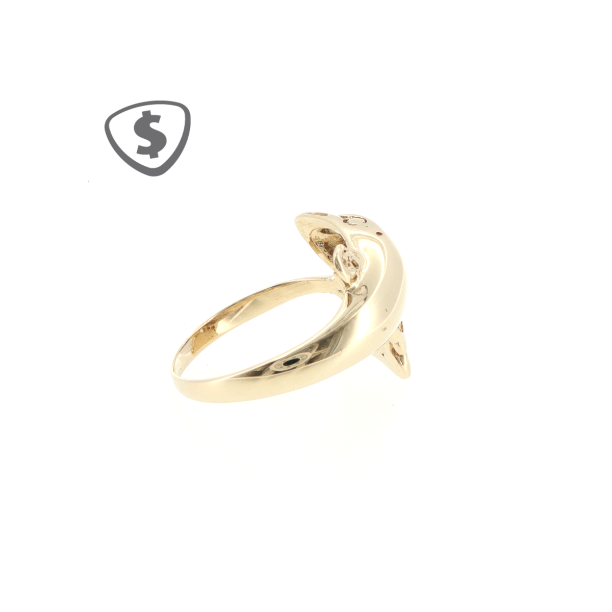 Dolphin Sculptural Ring in 9ct Yellow Gold