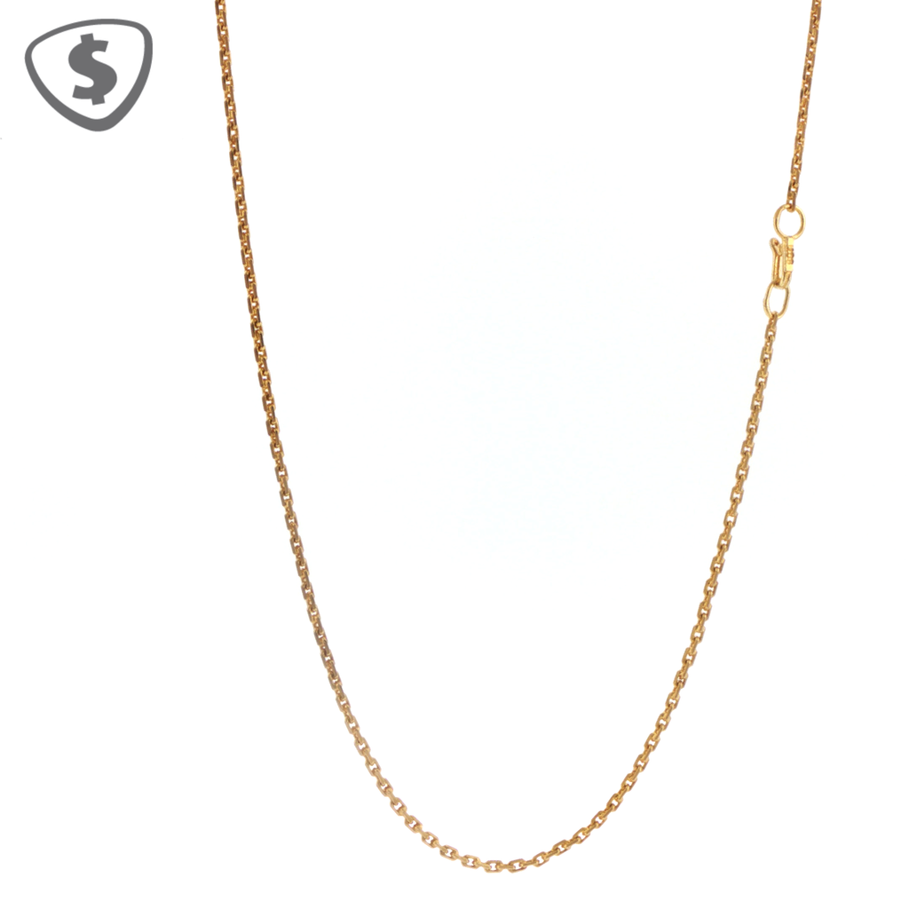 Classic 9ct Yellow Gold Chain Necklace