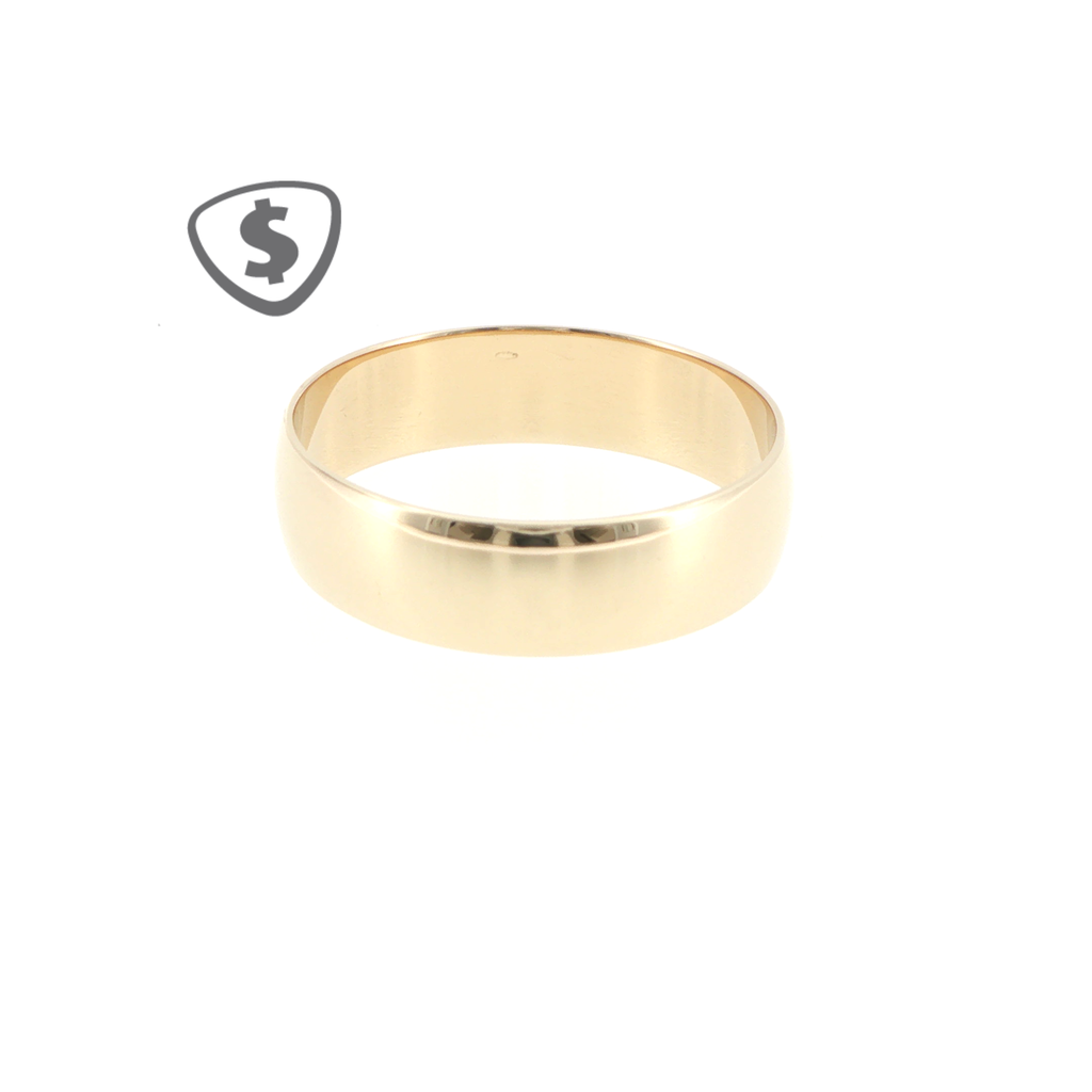 Classic Polished 9ct Yellow Gold Band Ring