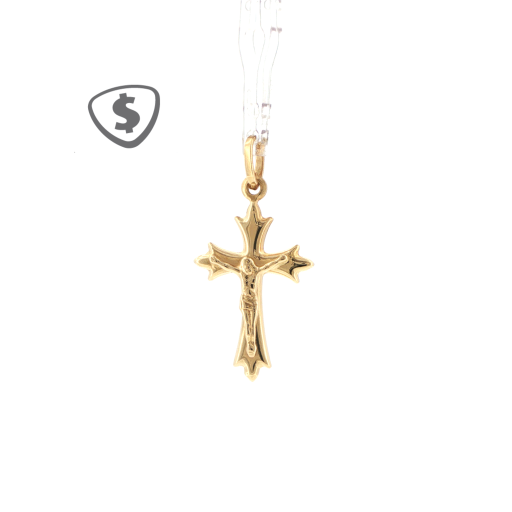 18ct Yellow Gold Crucifix Pendant