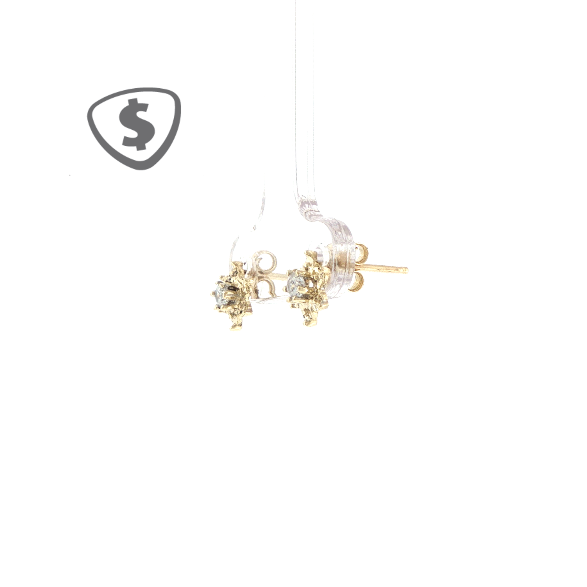 9ct Yellow Gold Star Stud Earrings