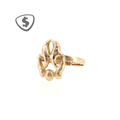 18ct Yellow Gold Openwork Abstract Signet Ring