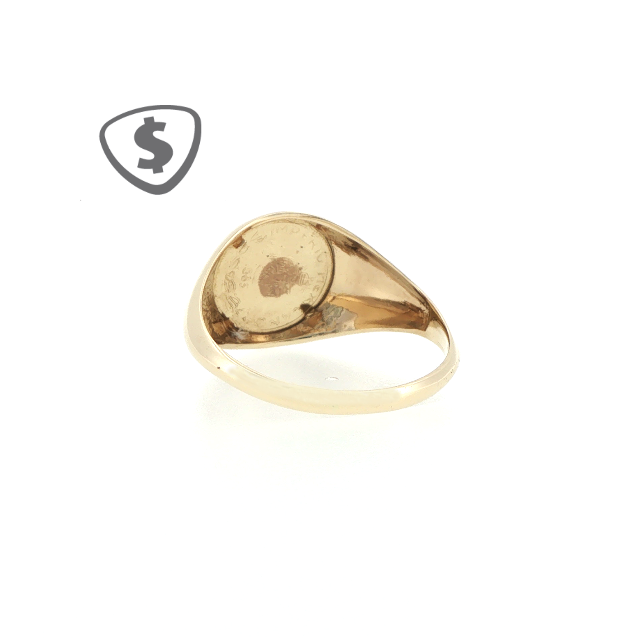 9ct Yellow Gold Emperor Portrait Signet Ring