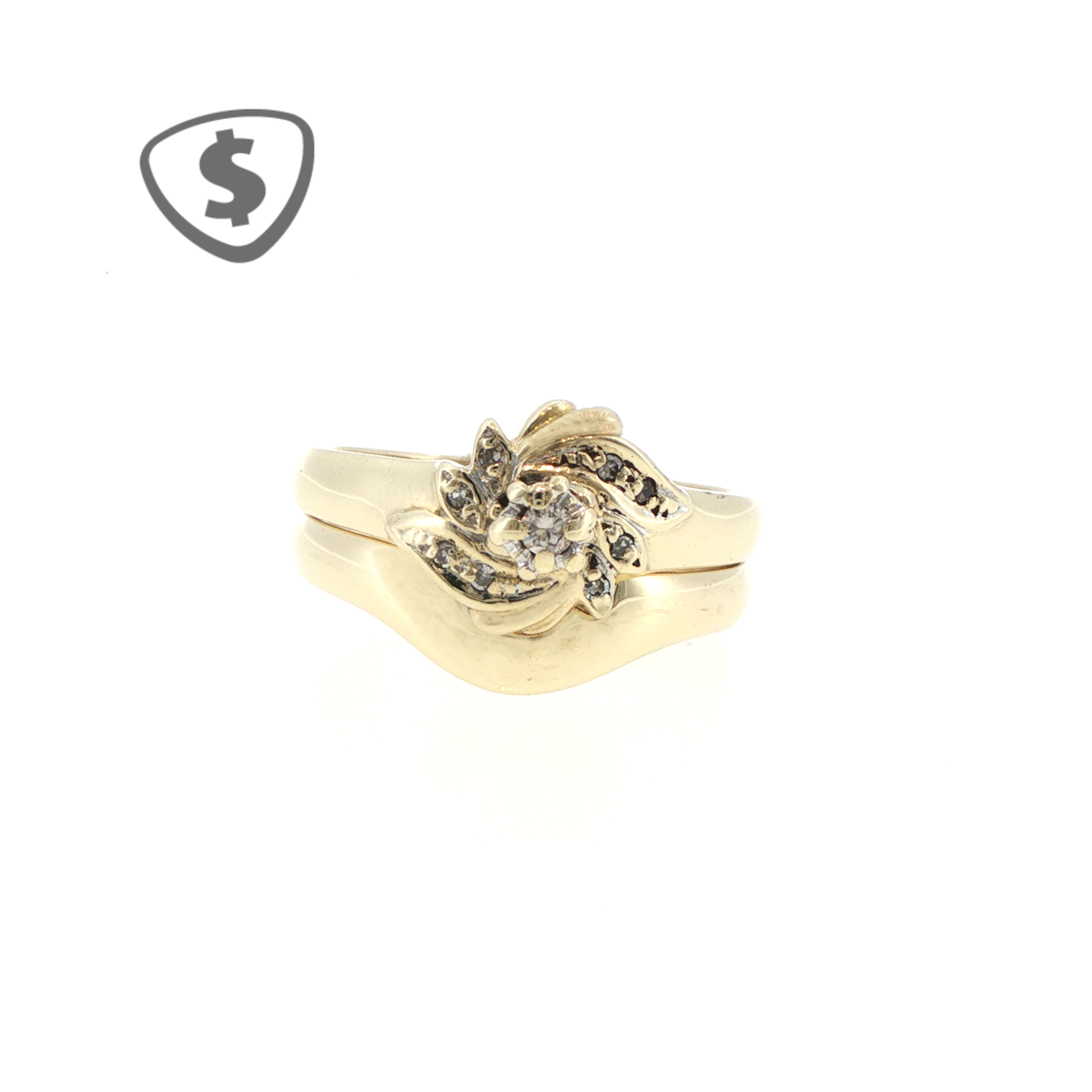 9ct Yellow Gold Blue Topaz Halo Cocktail Ring