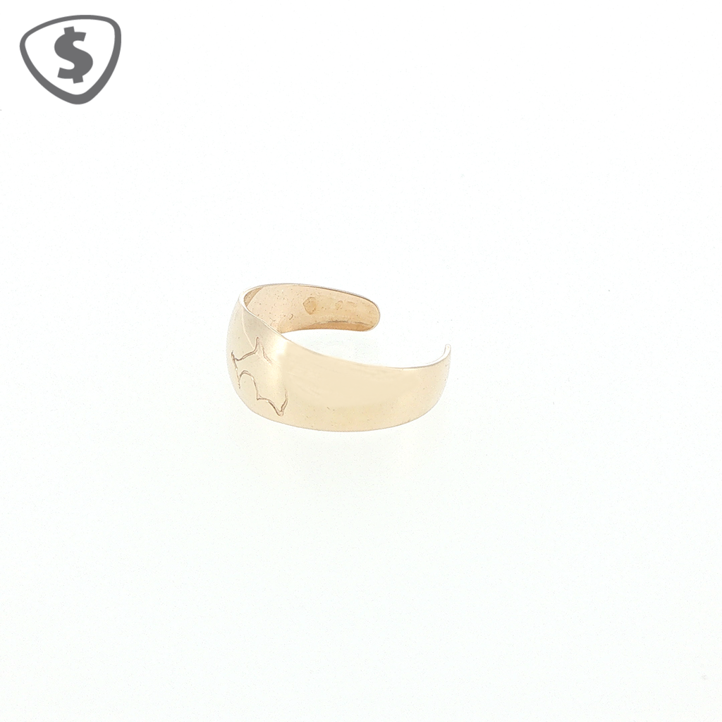 9ct Yellow Gold Silhouette Toe Ring