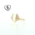9ct Yellow Gold Heart Signet Ring