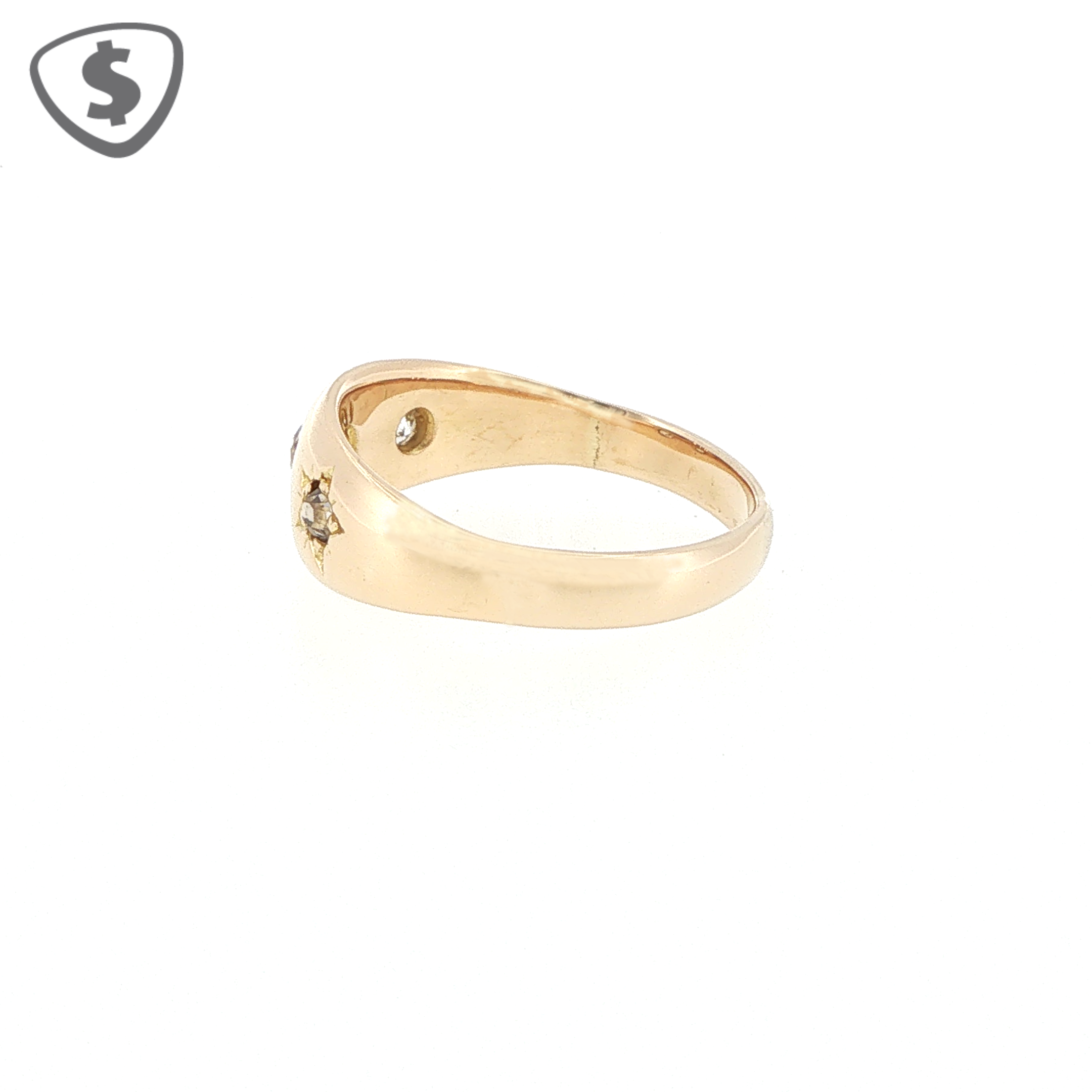 18ct Yellow Gold Starburst Diamond Ring