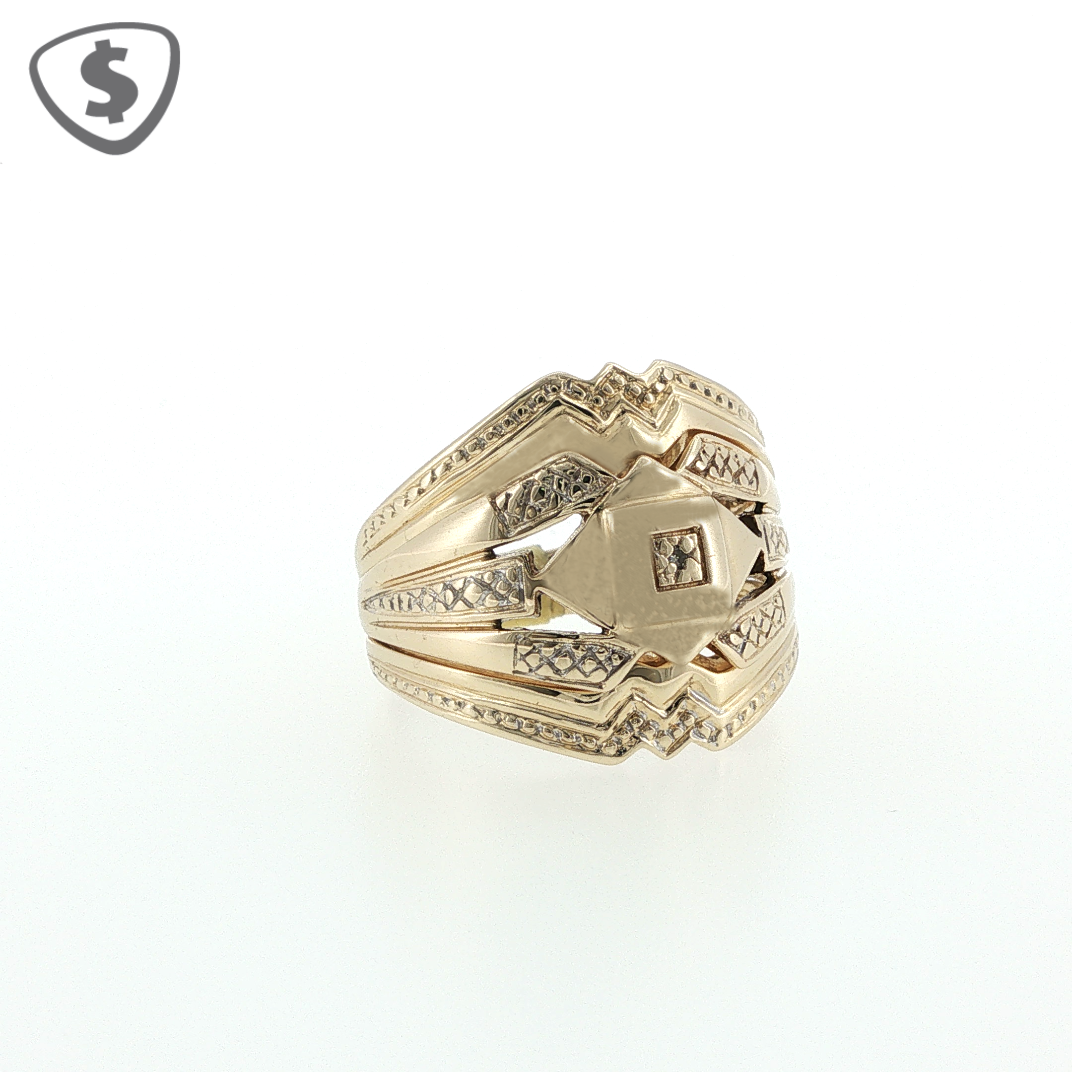 9ct Yellow Gold Diamond Stackable Ring Set