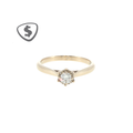 Round Diamond Solitaire Ring in 18ct White Gold