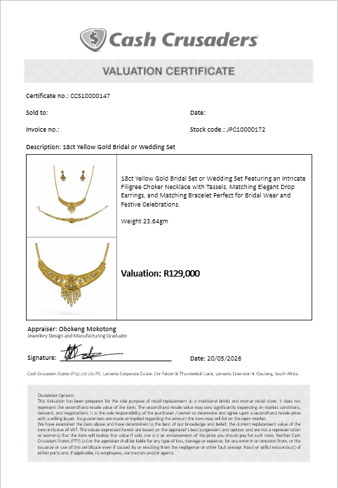 18ct Yellow Gold Bridal Wedding Set