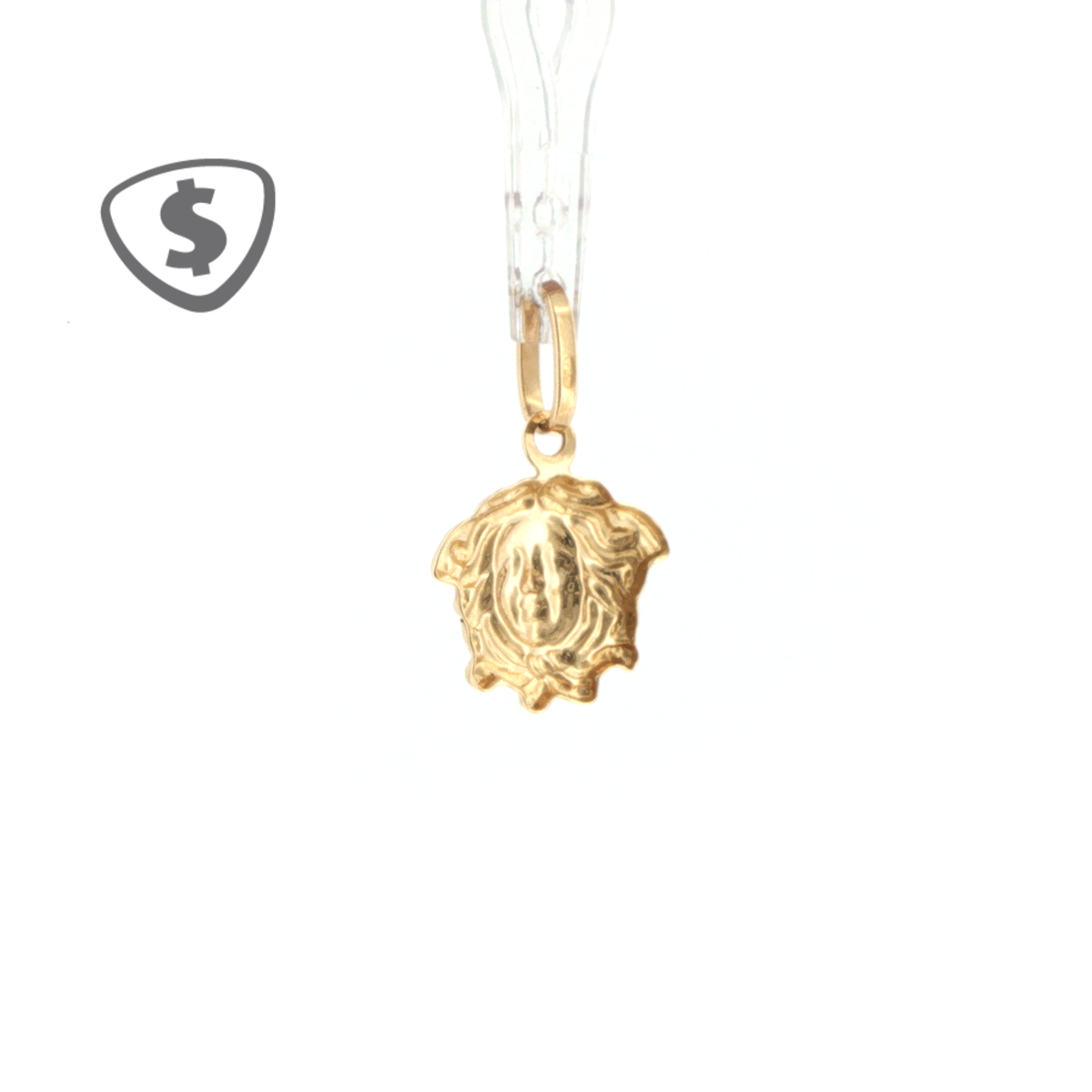 18ct Yellow Gold Sculpted Face Motif Pendant