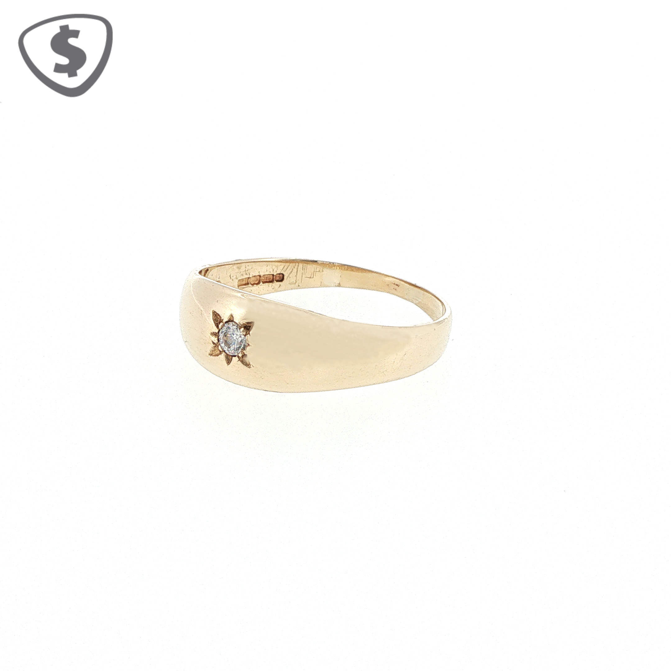 9ct Yellow Gold Starburst Ring