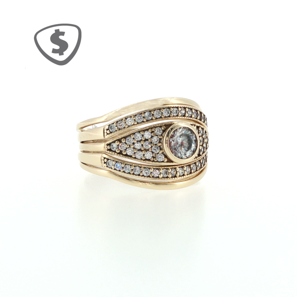 9ct Yellow Gold Stackable Ring Set