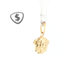 18ct Yellow Gold Sculpted Face Motif Pendant
